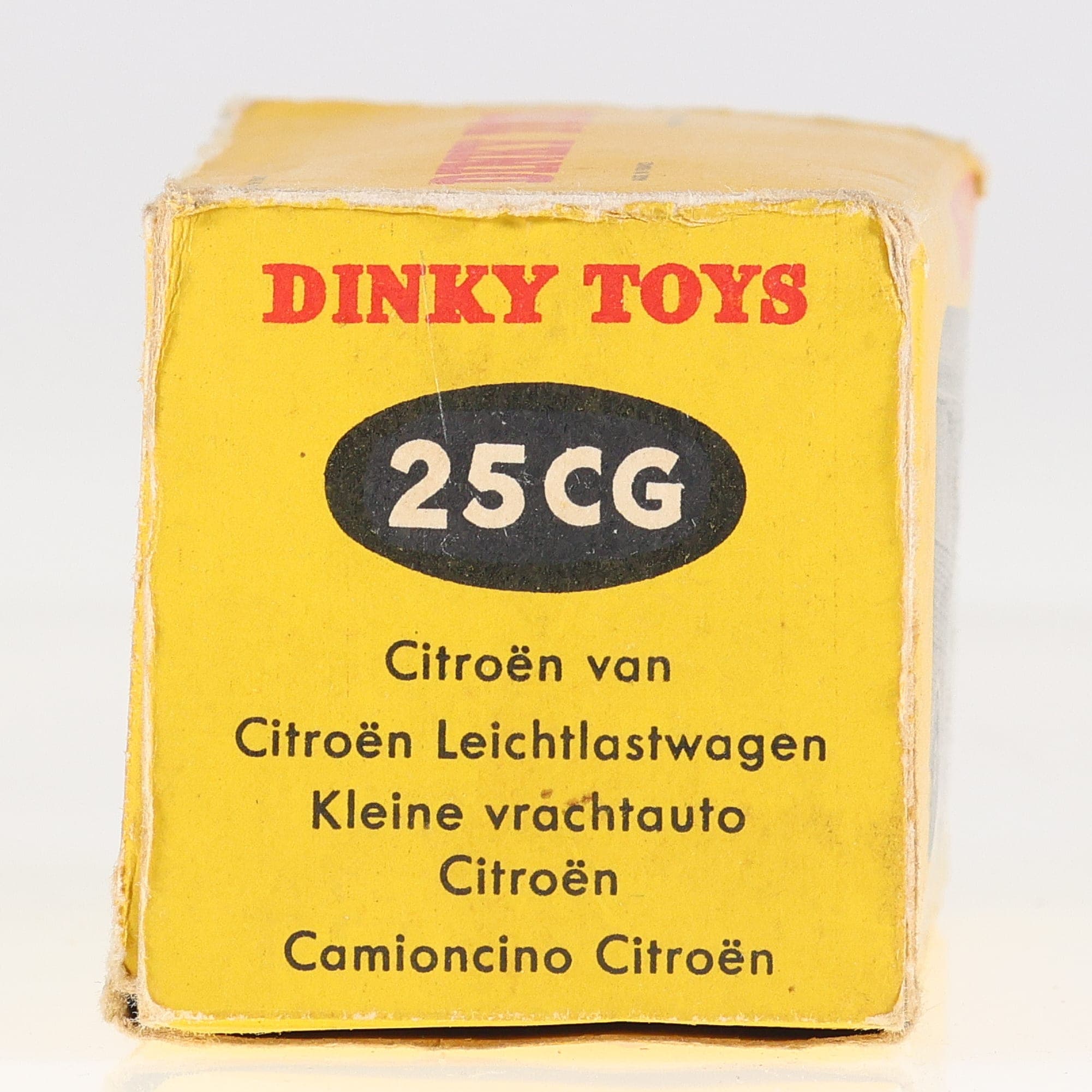 Dinky Toys 25CG Citroën Type H Fourgonnette Gervais 1/43 Jaune état B avec boîte — miniature 6
