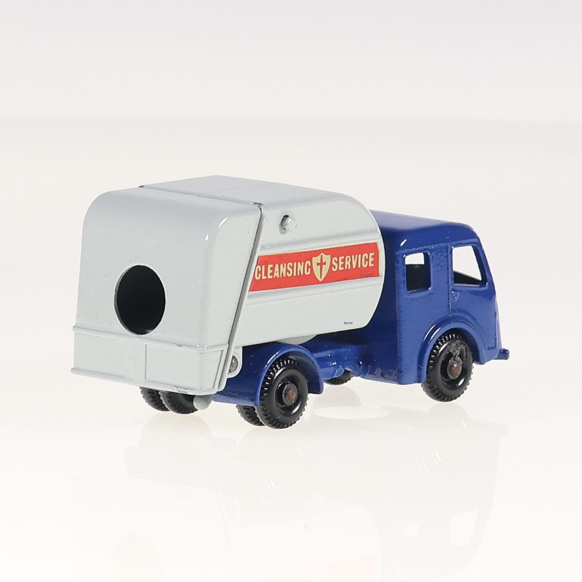 Matchbox 15 Refuse Truck Refuse Truck 1/75 Bleu et gris avec boîte — miniature 9