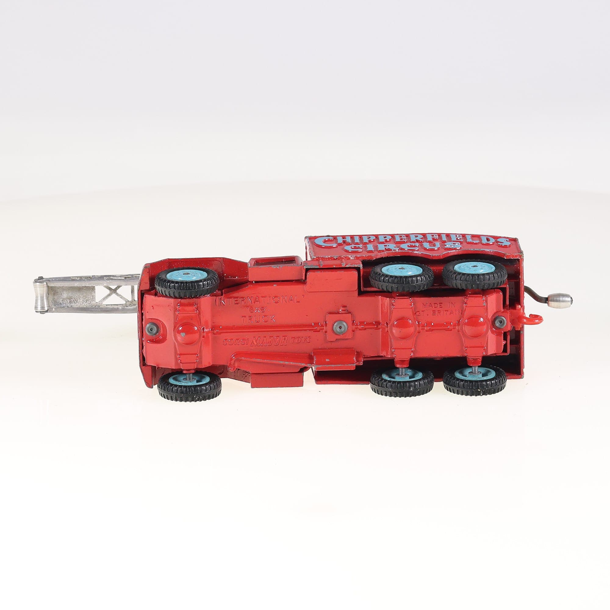 Corgi Toys 1121 Crane Truck 1/43 Rouge Grade C avec boîte — miniature 14