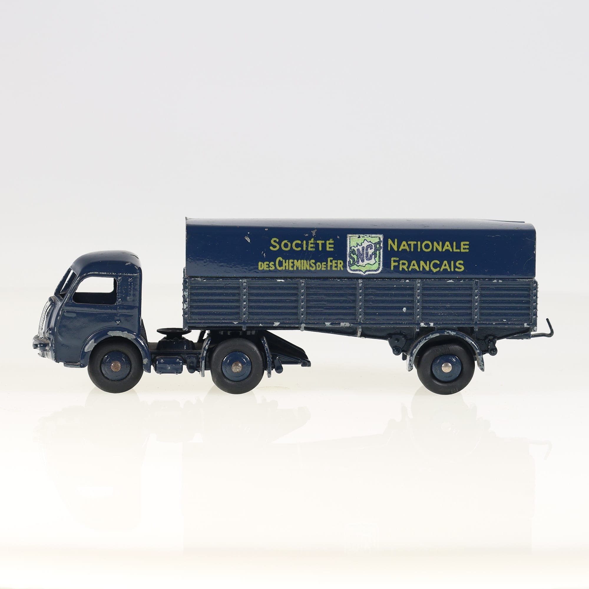 Dinky Toys 32AB Panhard Movic SNCF Semi-Remorque Bâchée 1/43 Bleu état C