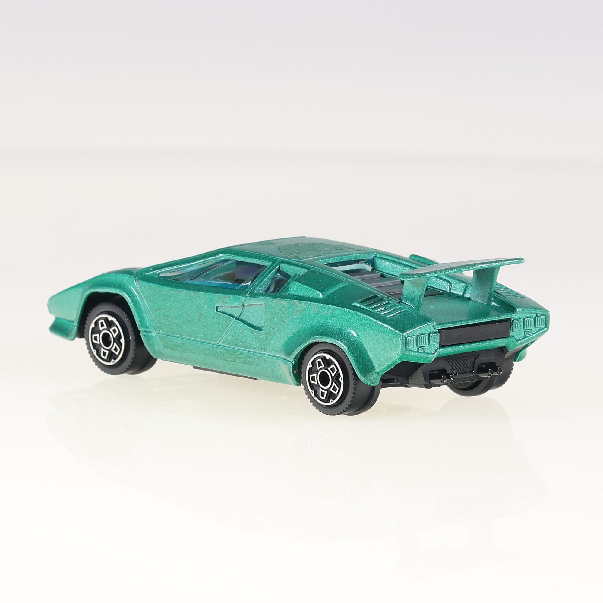 Burago 4137 Lamborghini Countach 1/43 Vert métallisé avec boîte — miniature 7