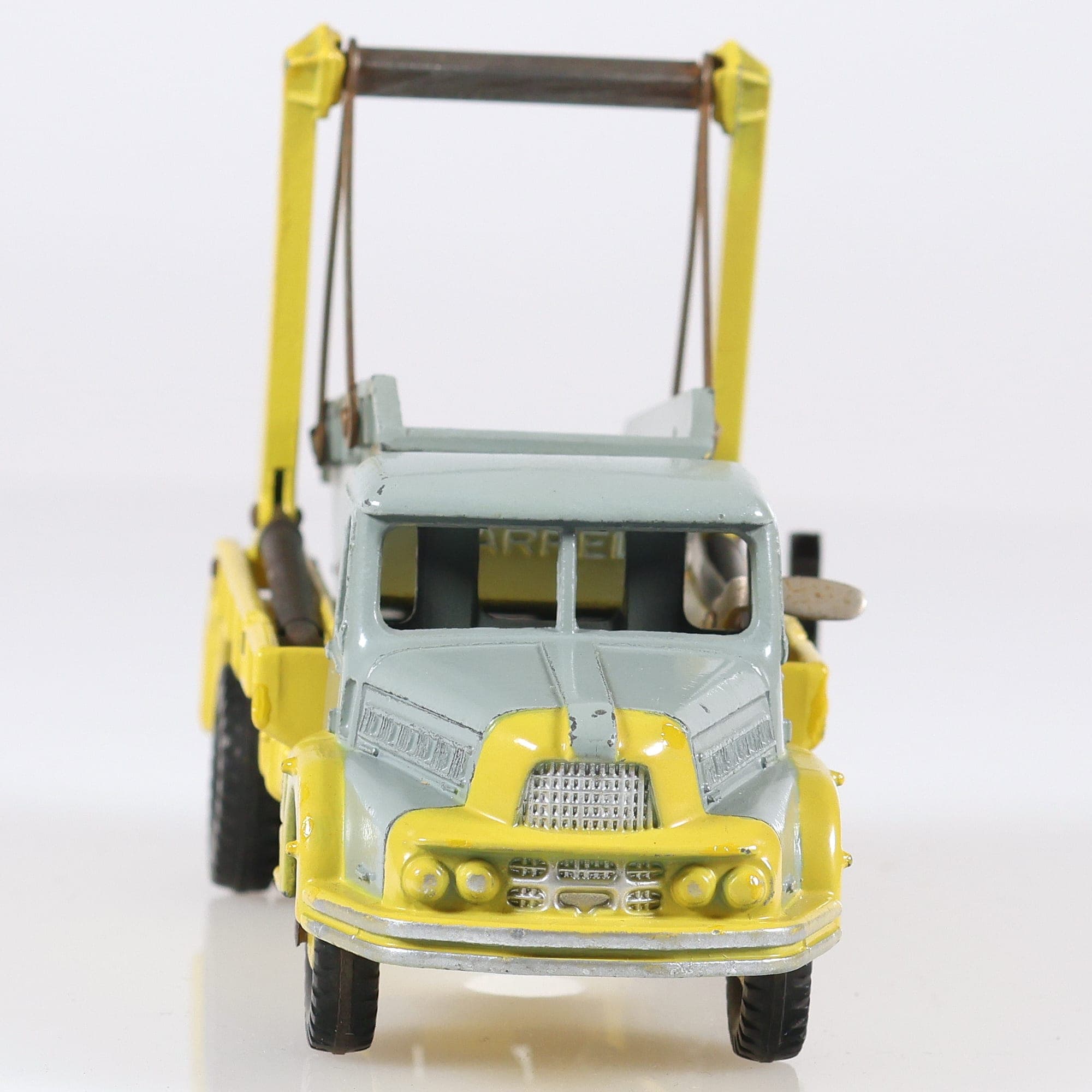 Dinky Toys 38A Unic Camion Multibenne Marrel 1/43 Jaune Grade B avec boîte — miniature 13