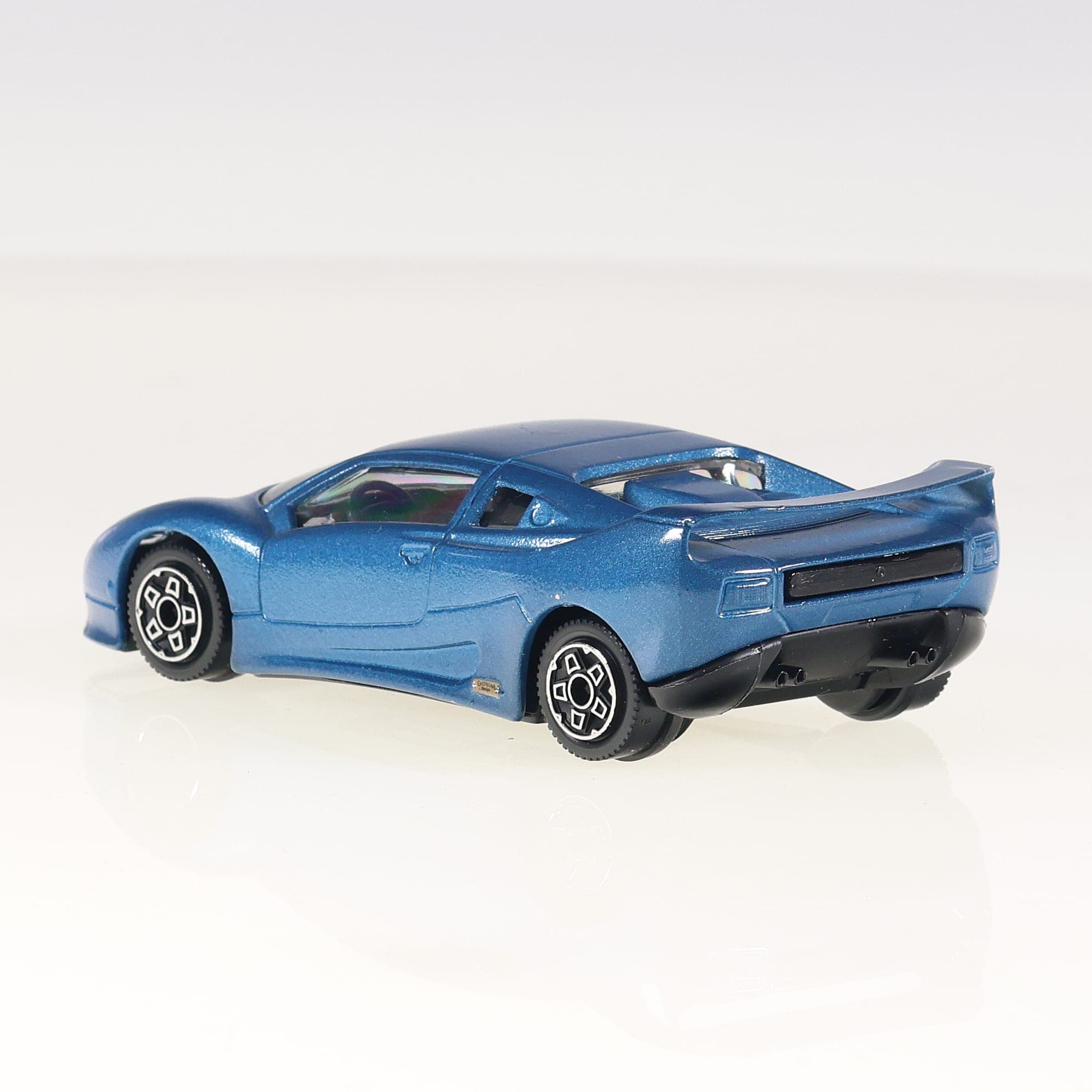 Burago 4170 Bugatti EB110 Centenaire 1/43 Bleu métallisé Grade B avec boîte — miniature 7