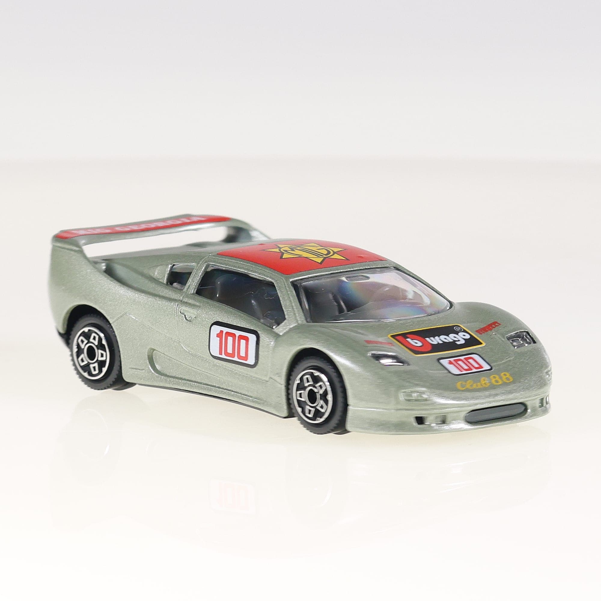 Bburago 4140 Bugatti EB 110 1/43 Gris métallisé avec boîte — miniature 11