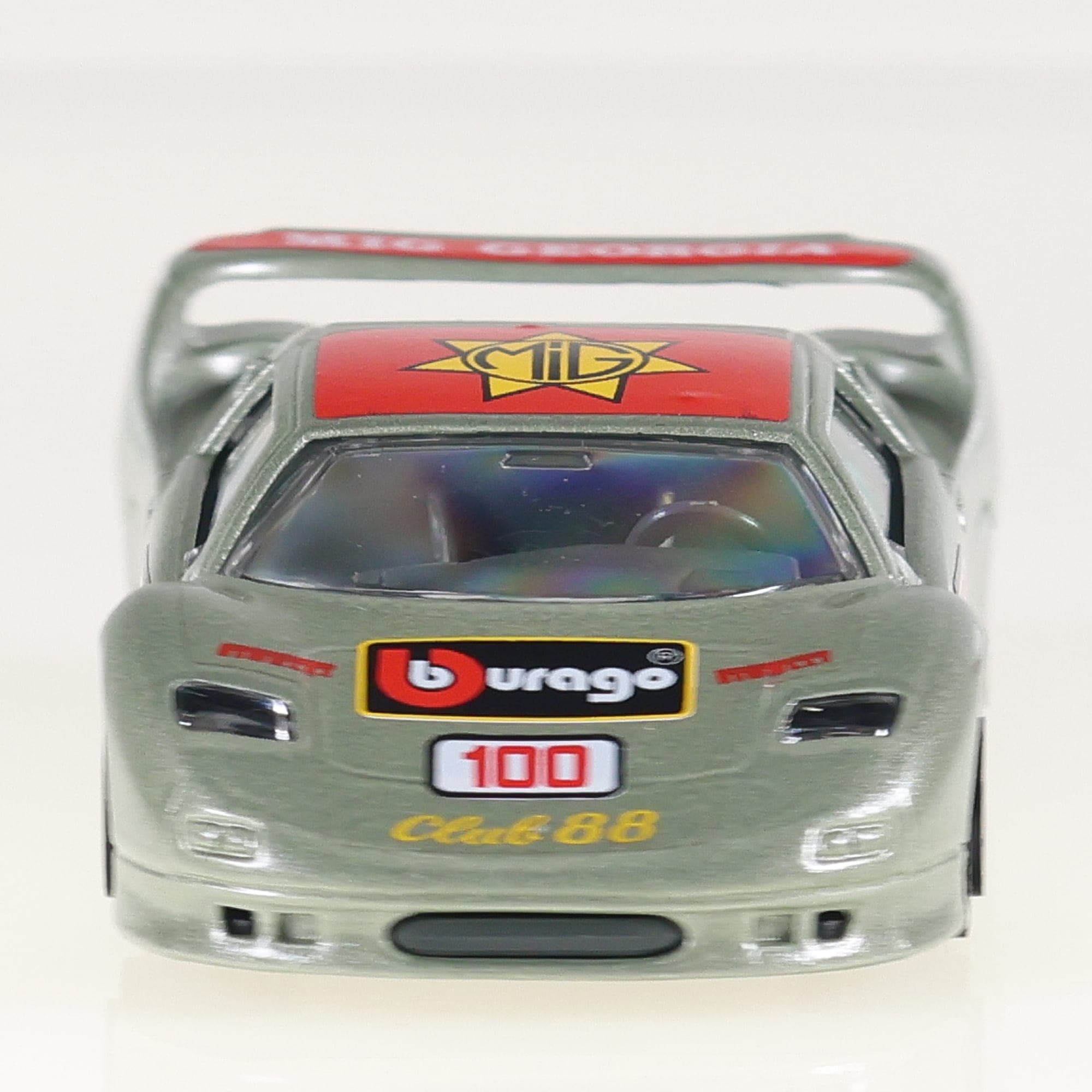 Bburago 4140 Bugatti EB 110 1/43 Gris métallisé avec boîte — miniature 12