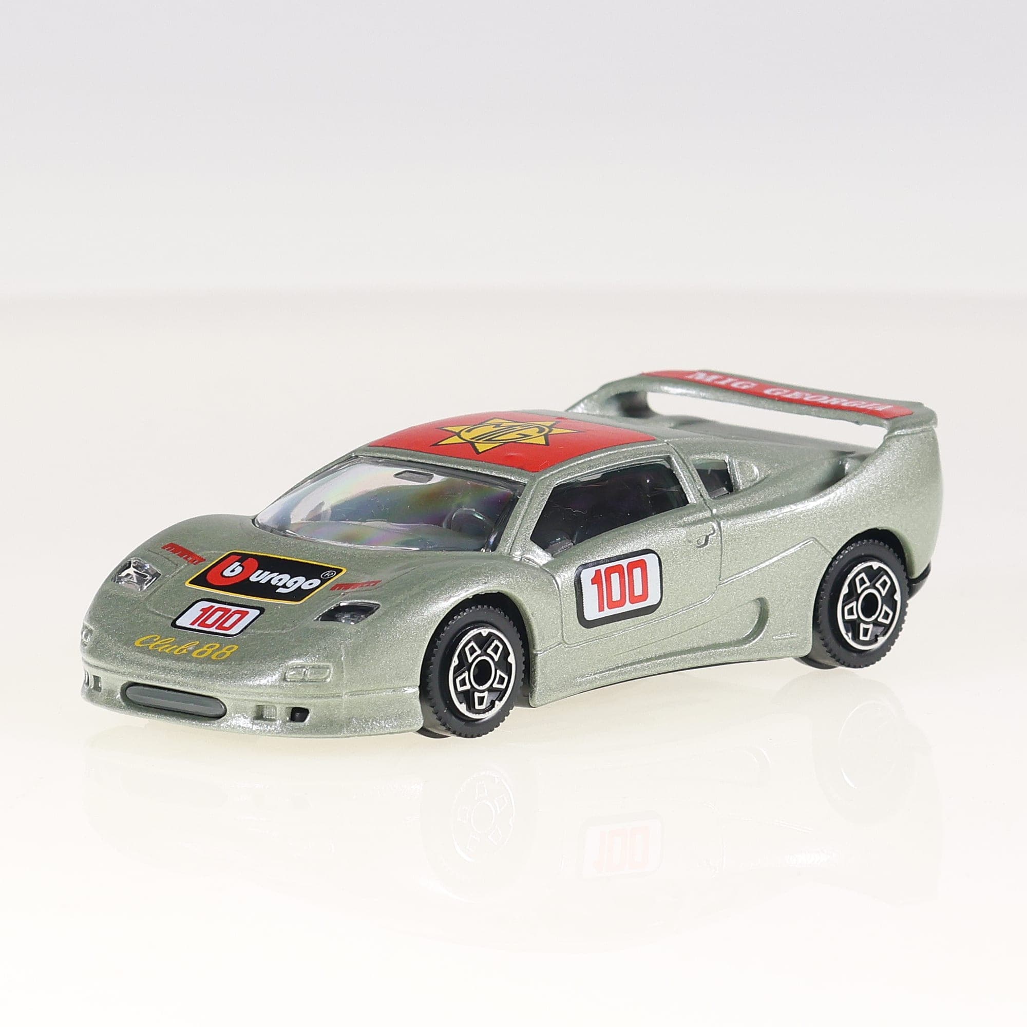 Bburago 4140 Bugatti EB 110 1/43 Gris métallisé avec boîte — miniature 13