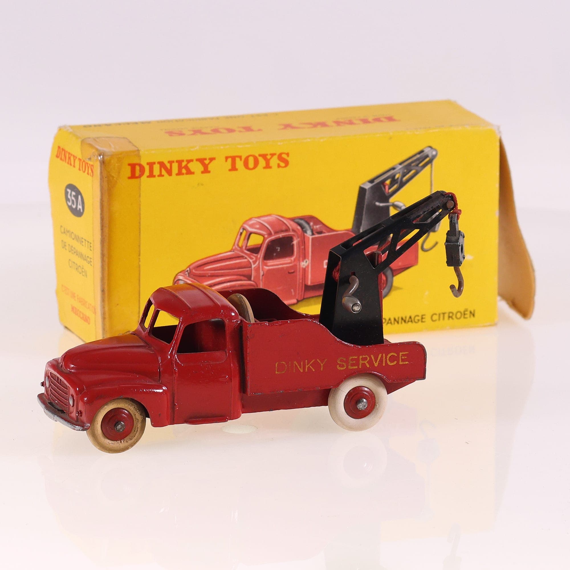Dinky Toys 35A Citroën Camionnette de Dépannage "23" 1/43 Rouge Grade B avec boî — photo 1
