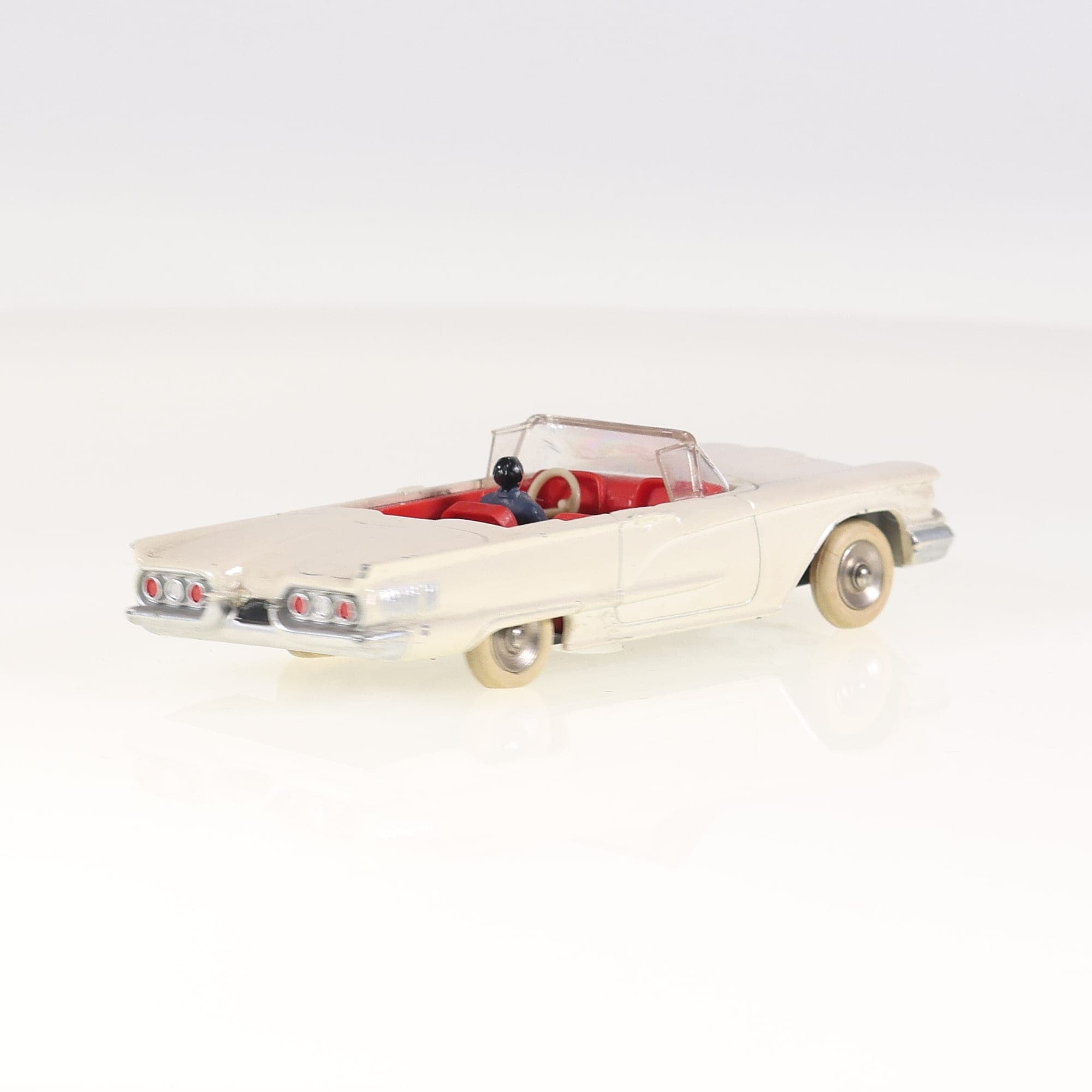 Ford 555 Dinky toys France Thunderbird Convertible 1/43 Blanc Grade B sans boîte — miniature 5