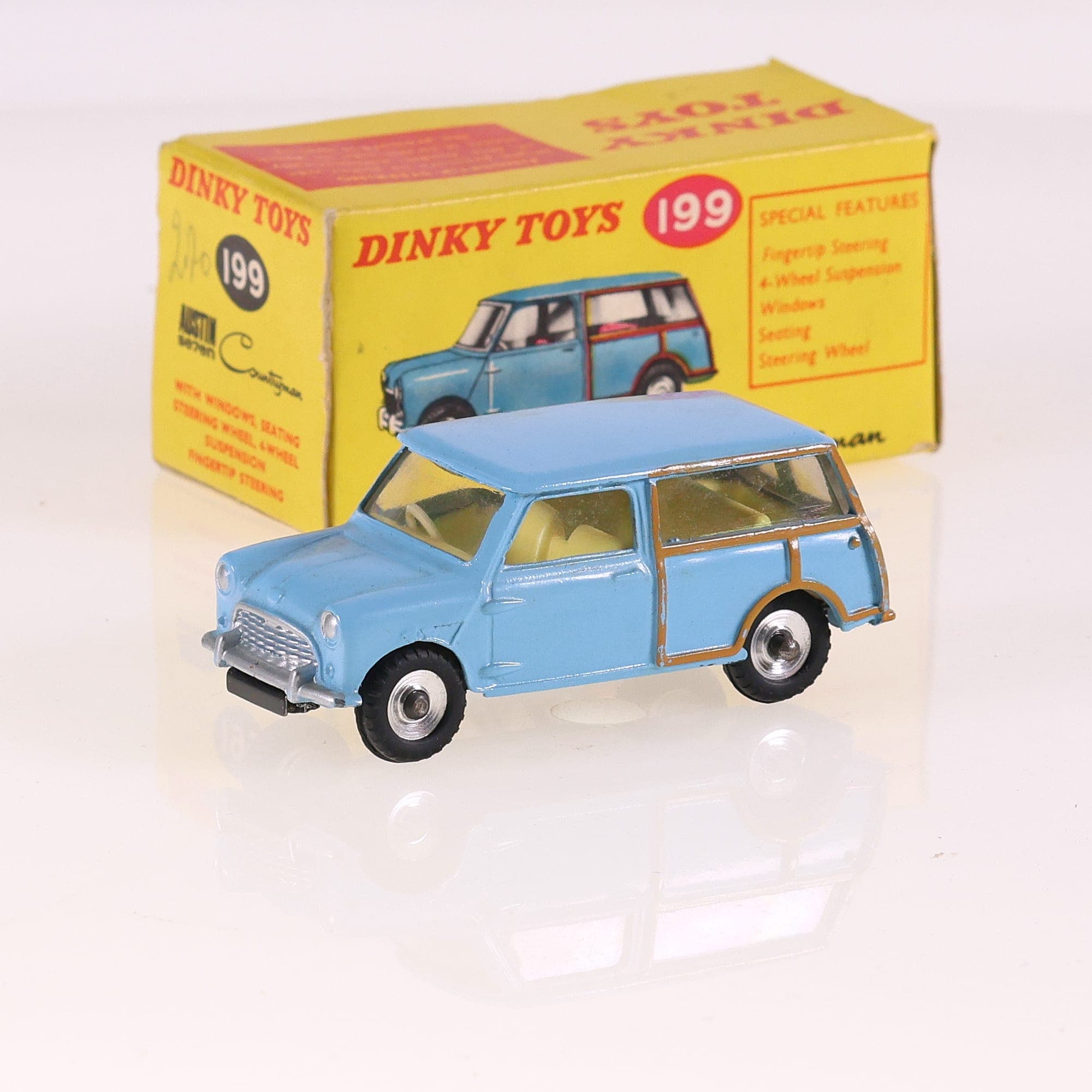 Dinky Toys 199 Austin Seven Countryman 1/43 Bleu en boîte