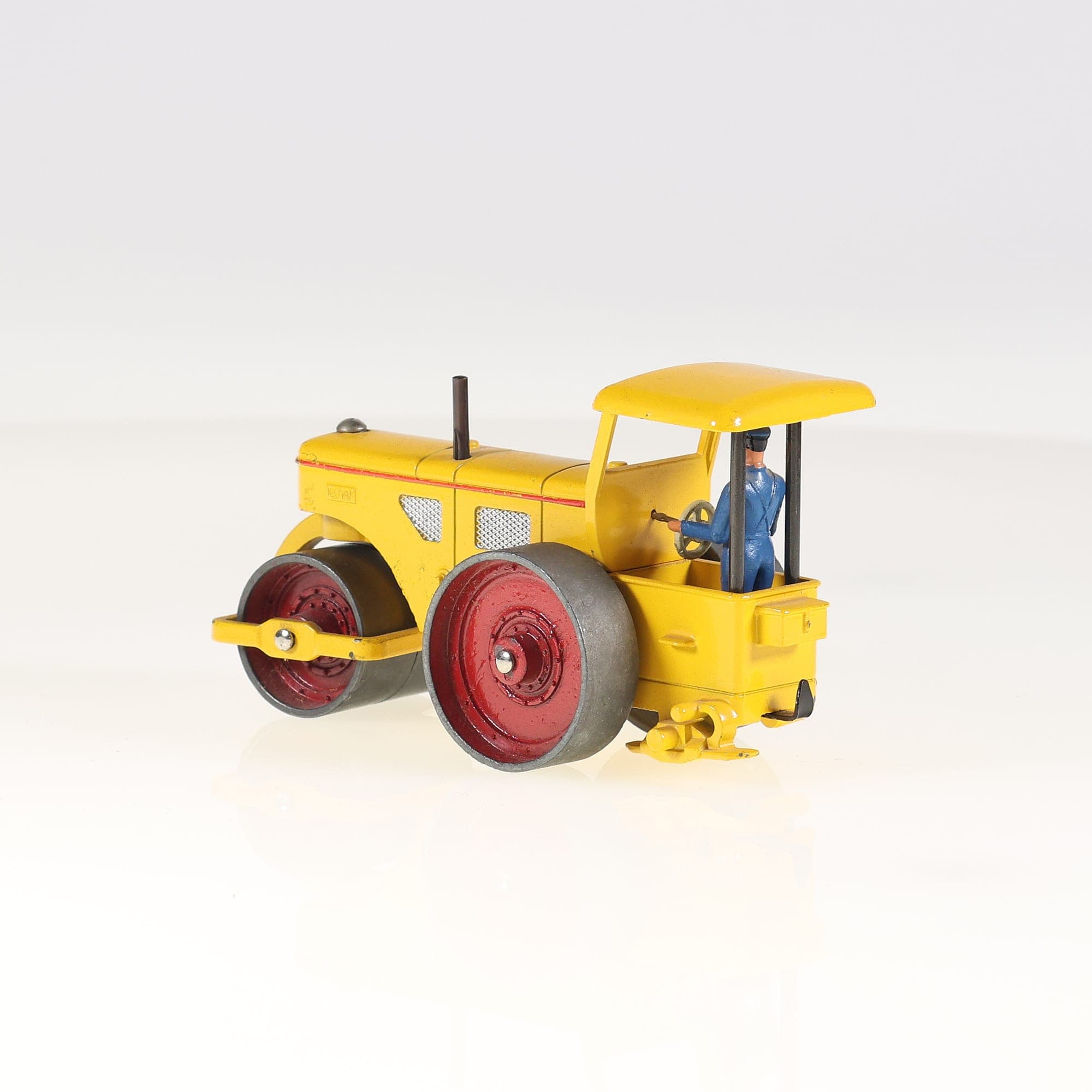 Dinky Toys 90A Richier Rouleau Compresseur Richier 1/43 Jaune avec boîte — miniature 7
