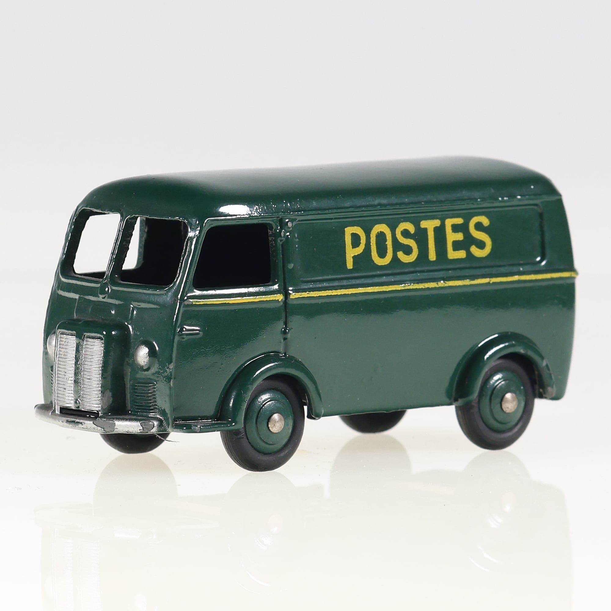 Dinky Toys 25BV Peugeot D3A Fourgon Postal 1/43 vert foncé sans boîte — miniature 8