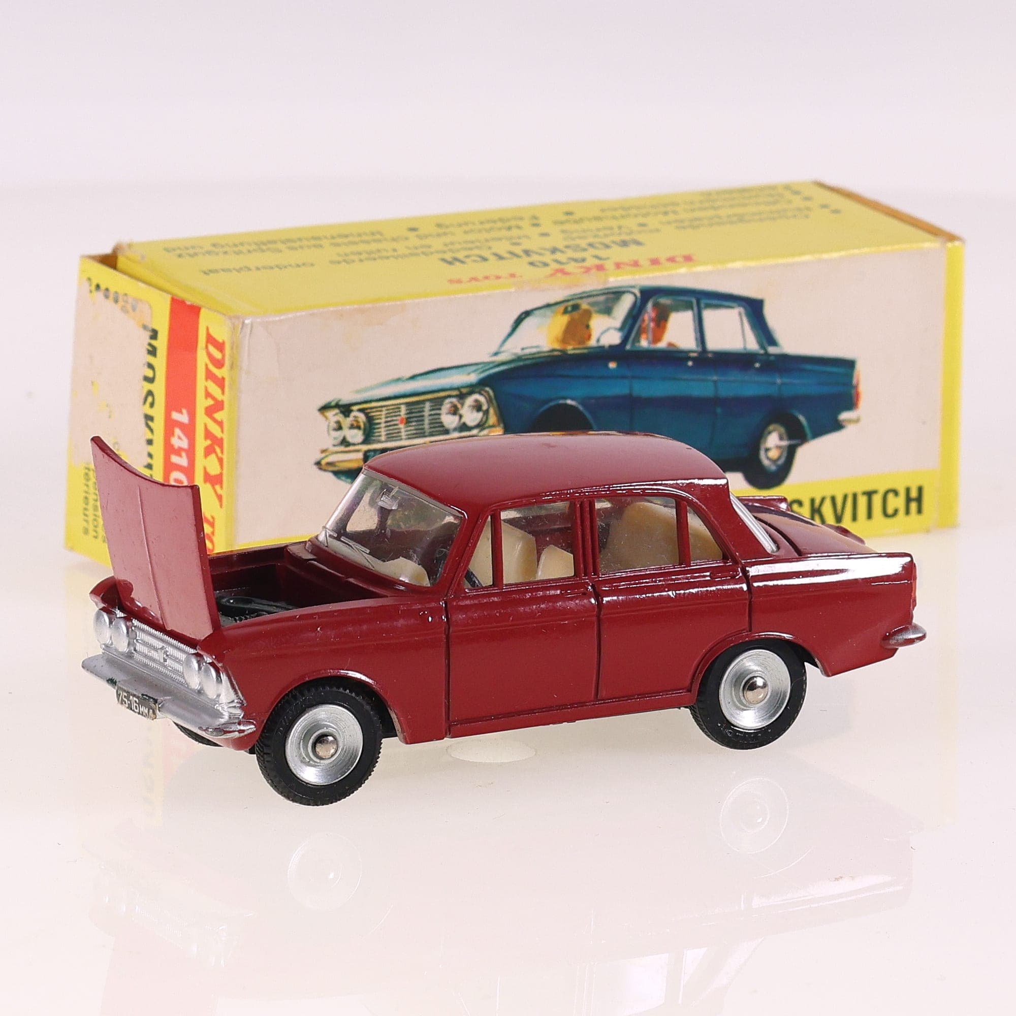 Dinky Toys 1410 Moskvitch 1/43 Rouge avec boîte