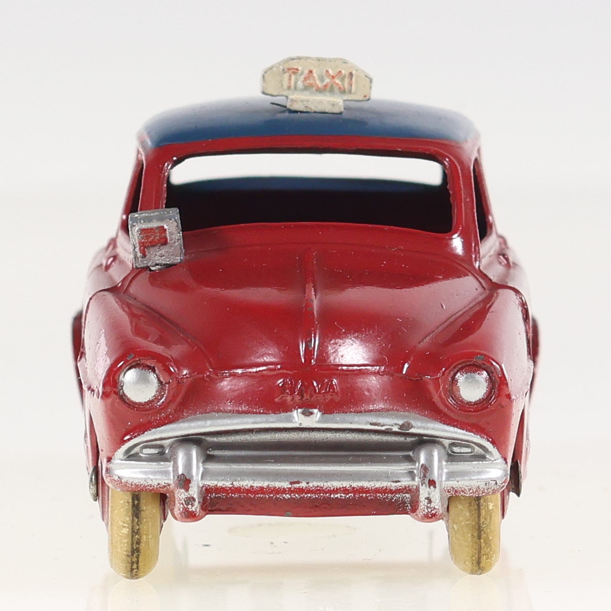 Dinky Toys 24T Simca Aronde Taxi 1/43 Rouge sans boîte — miniature 7