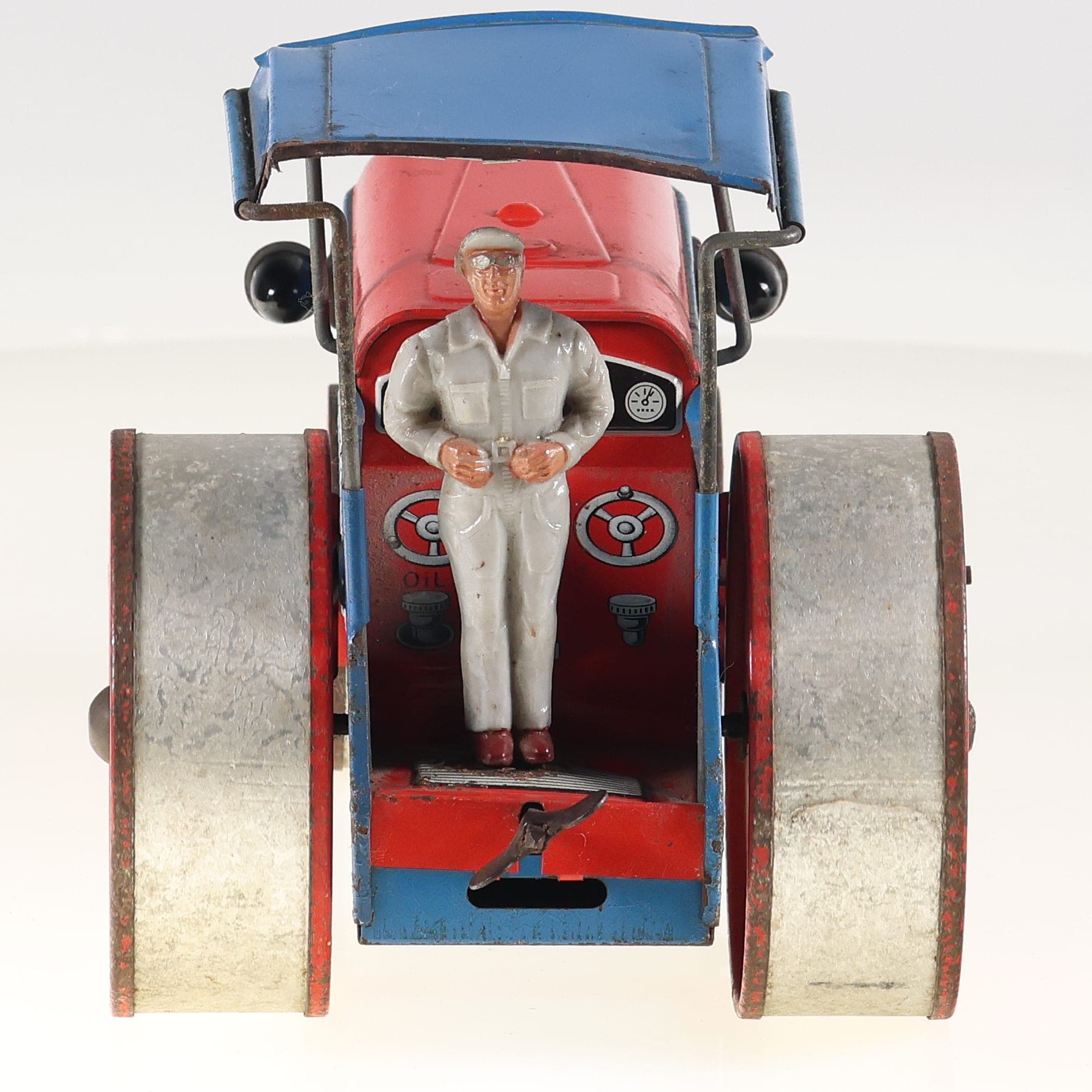 Joustra 445 Rouleau compresseur avec moteur fonctionnel 24 cm état B — miniature 4
