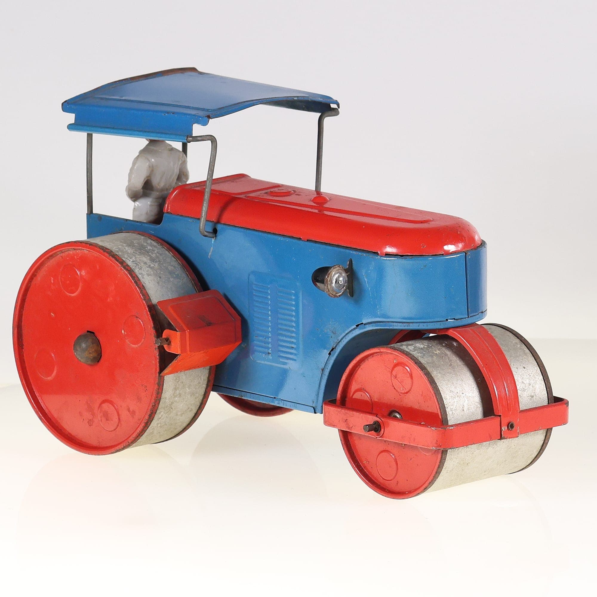 Joustra 445 Rouleau compresseur avec moteur fonctionnel 24 cm état B — miniature 7