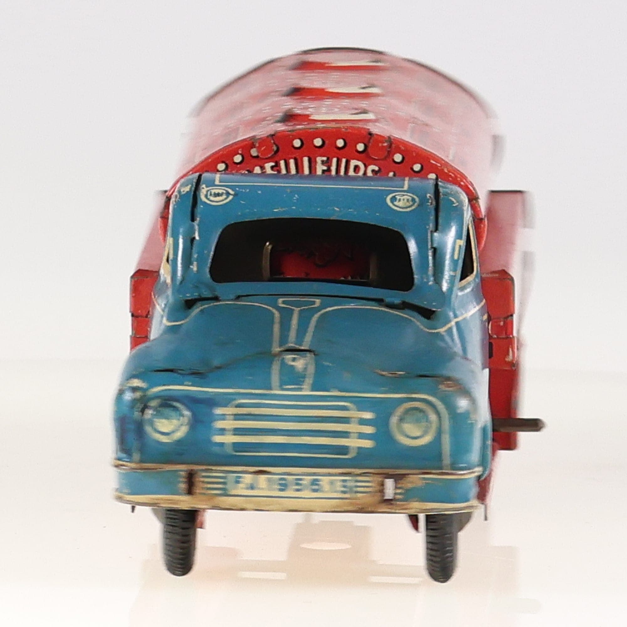 Camion citerne 1956.13 FJ France jouet vinicole Les Meilleurs Vins 21 cm Bleu et — miniature 8