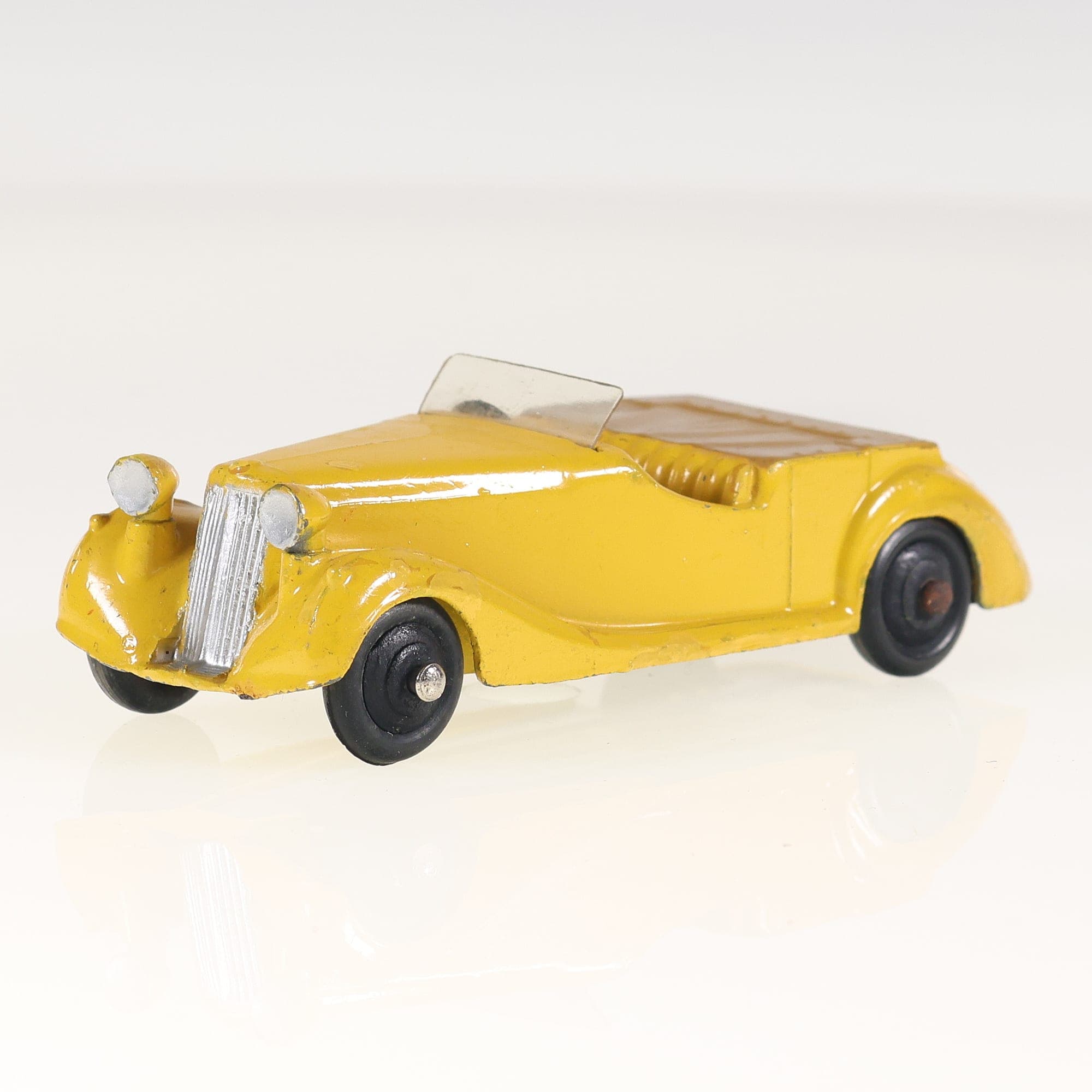 Dinky Toys 38B Sunbeam talbot cabriolet 1/43 Jaune Grade B sans boîte