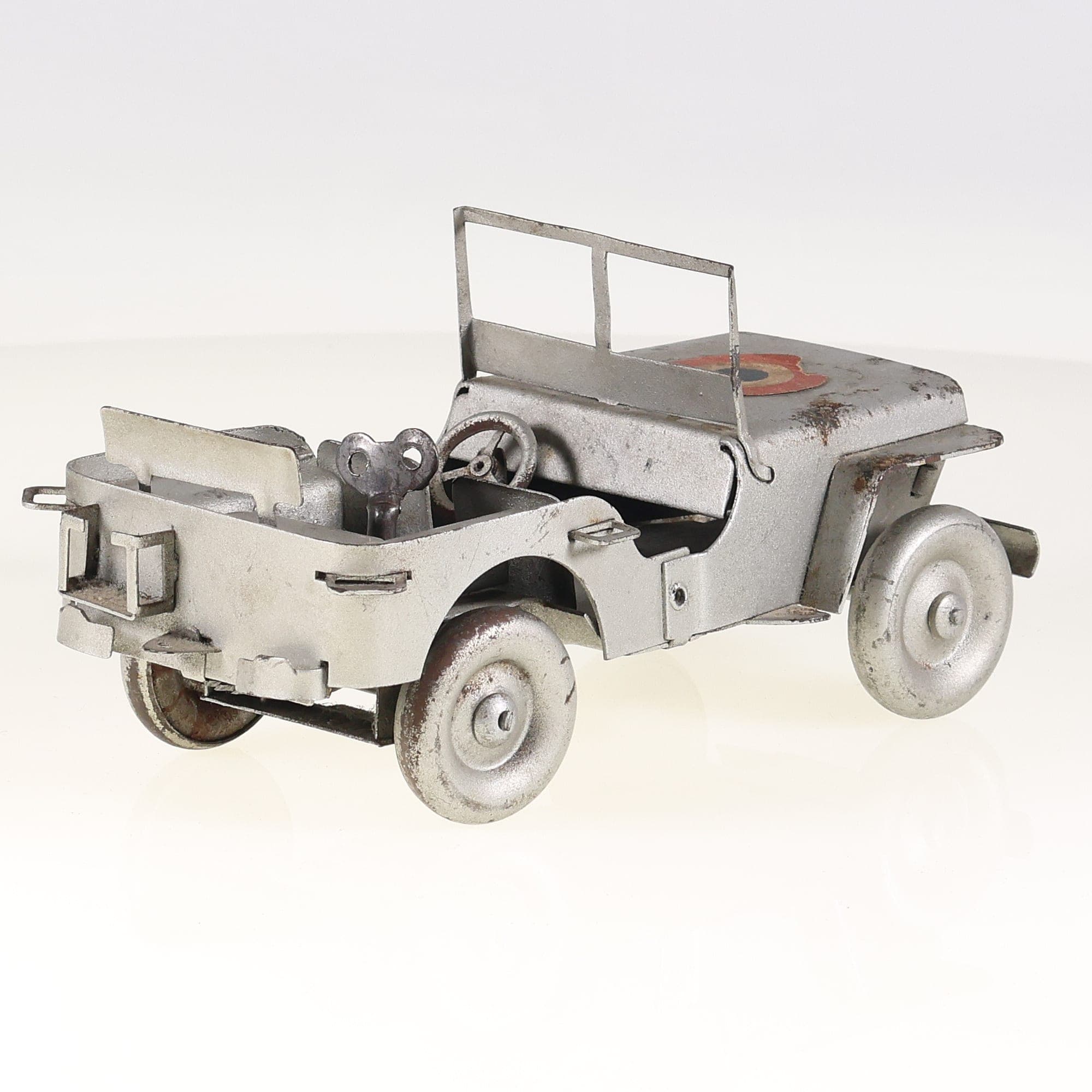 AD 131-7122 JEEP Willys Jeep Willys militaire 16,5 cm Argent Grade C sans boîte — miniature 5