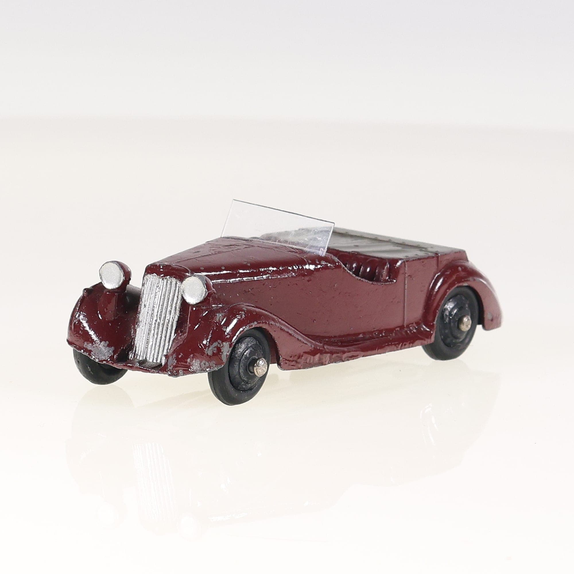 Dinky Toys 38B Sunbeam talbot cabriolet 1/43 Bordeaux Grade B sans boîte — photo 1