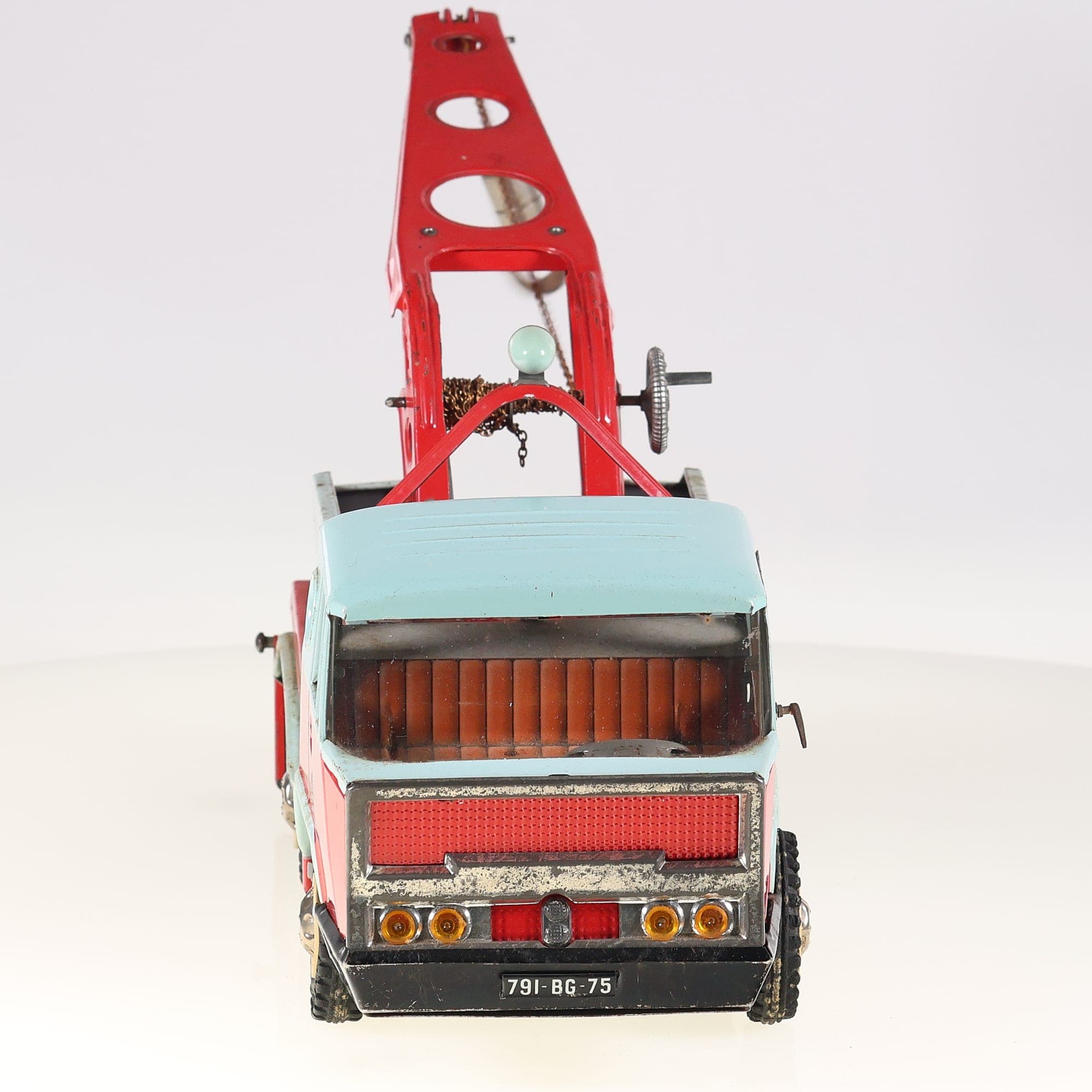 Joustra 791BG75 Bernard Camion dépanneuse 6x4 Service 39 cm Rouge et bleu ciel G — miniature 8