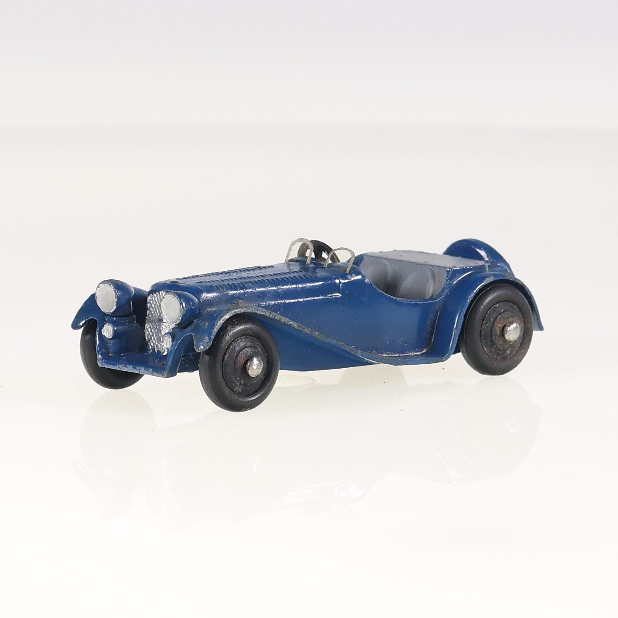 Dinky Toys 38F Jaguar SS100 Cabriolet 1/43 Bleu Grade B sans boîte