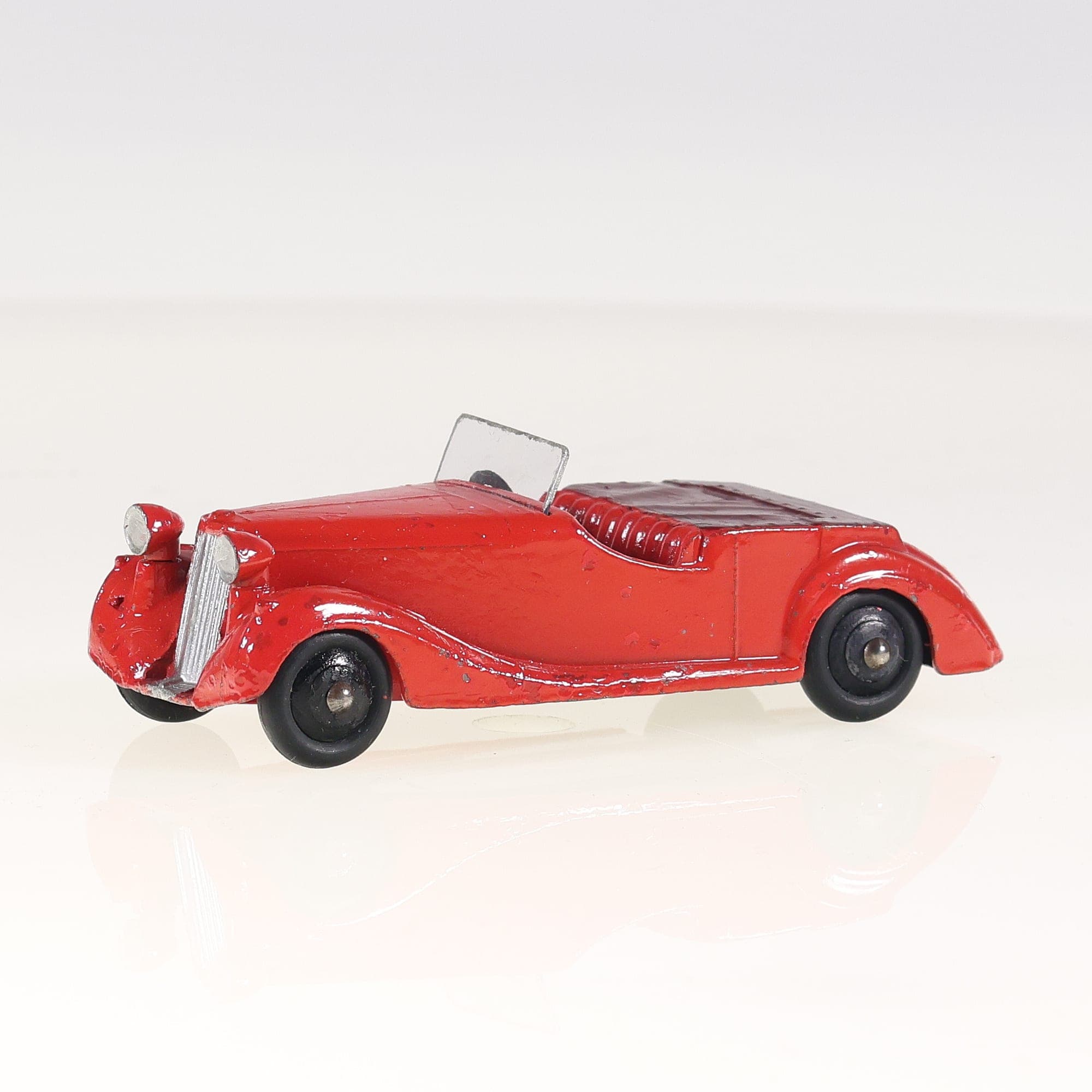 Dinky Toys 38B Sunbeam-Talbot cabriolet Roadster 1/43 Rouge Grade C sans boîte — photo 1