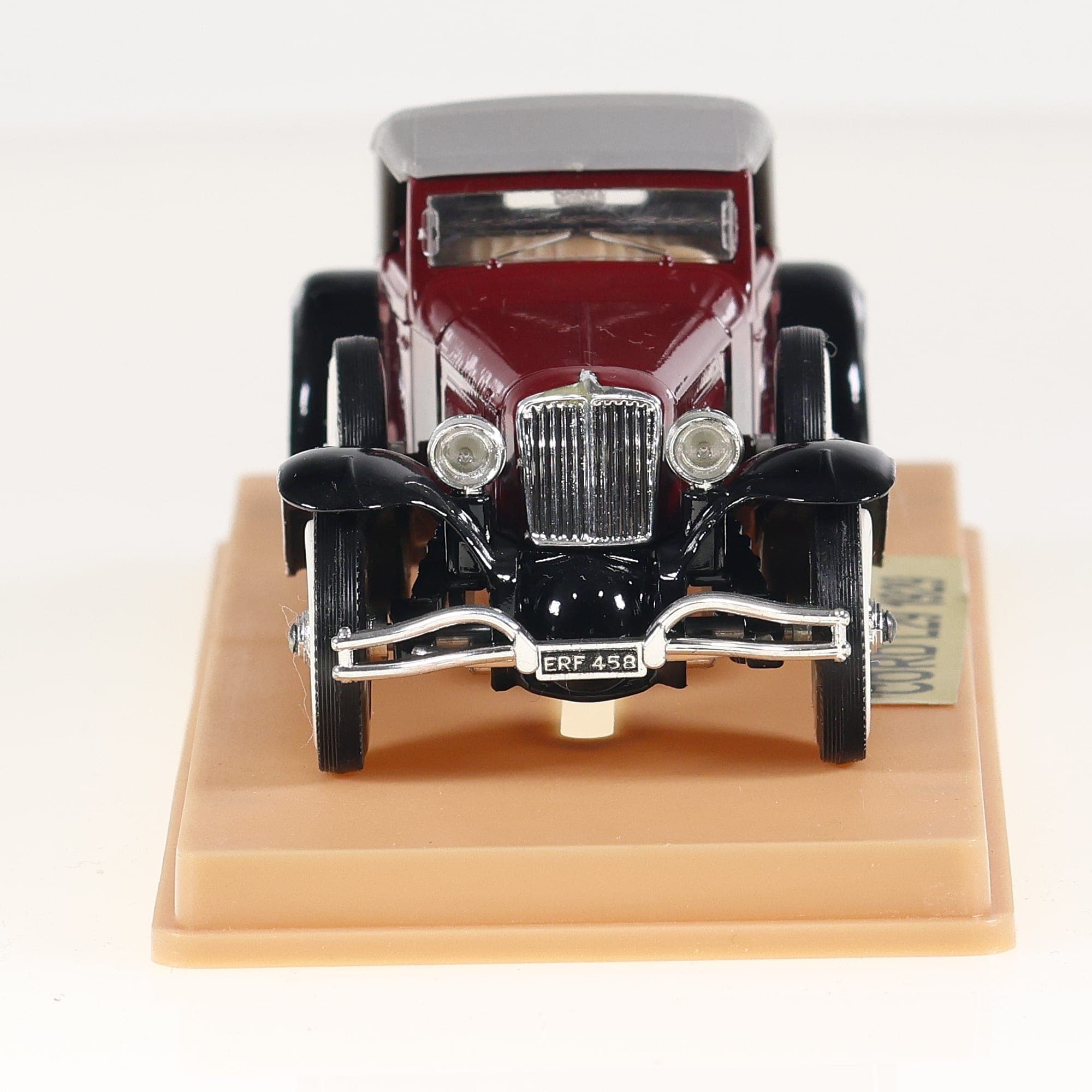 Solido Cord L29 1929 1/43 bordeaux et noir Grade B avec boîte — miniature 13