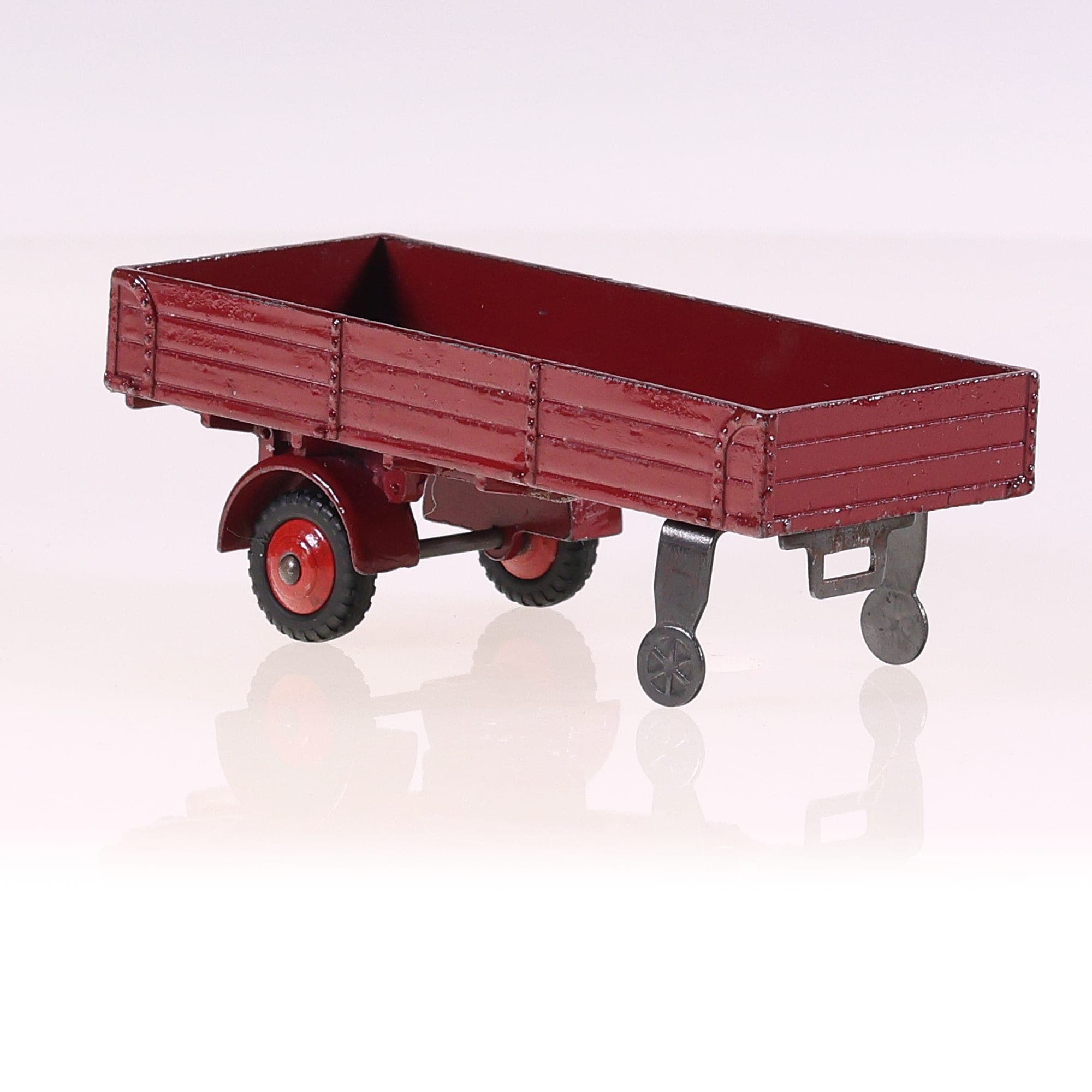 Dinky Toys 421 remorque Hindle Smart Bordeaux sans boîte — miniature 7