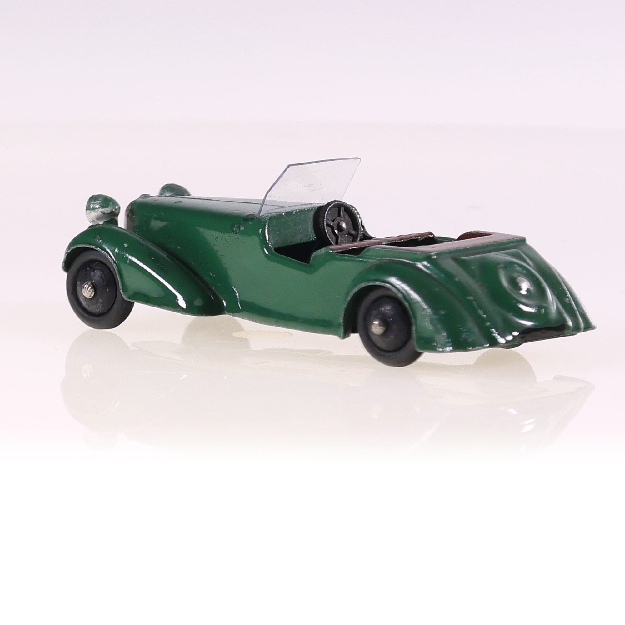 Dinky Toys 38D Alvis cabriolet 1/43 Vert sans boîte — miniature 3