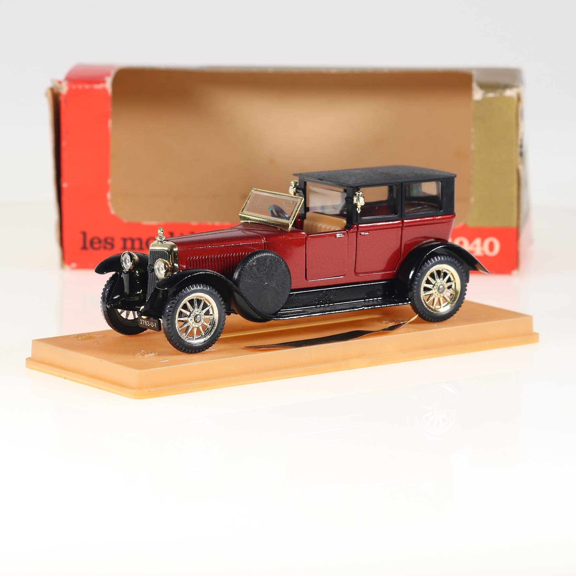 Solido 4040 Panhard Levassor 8 cyl 1925 1/43 rouge et noir Grade B neuf avec boî — photo 1