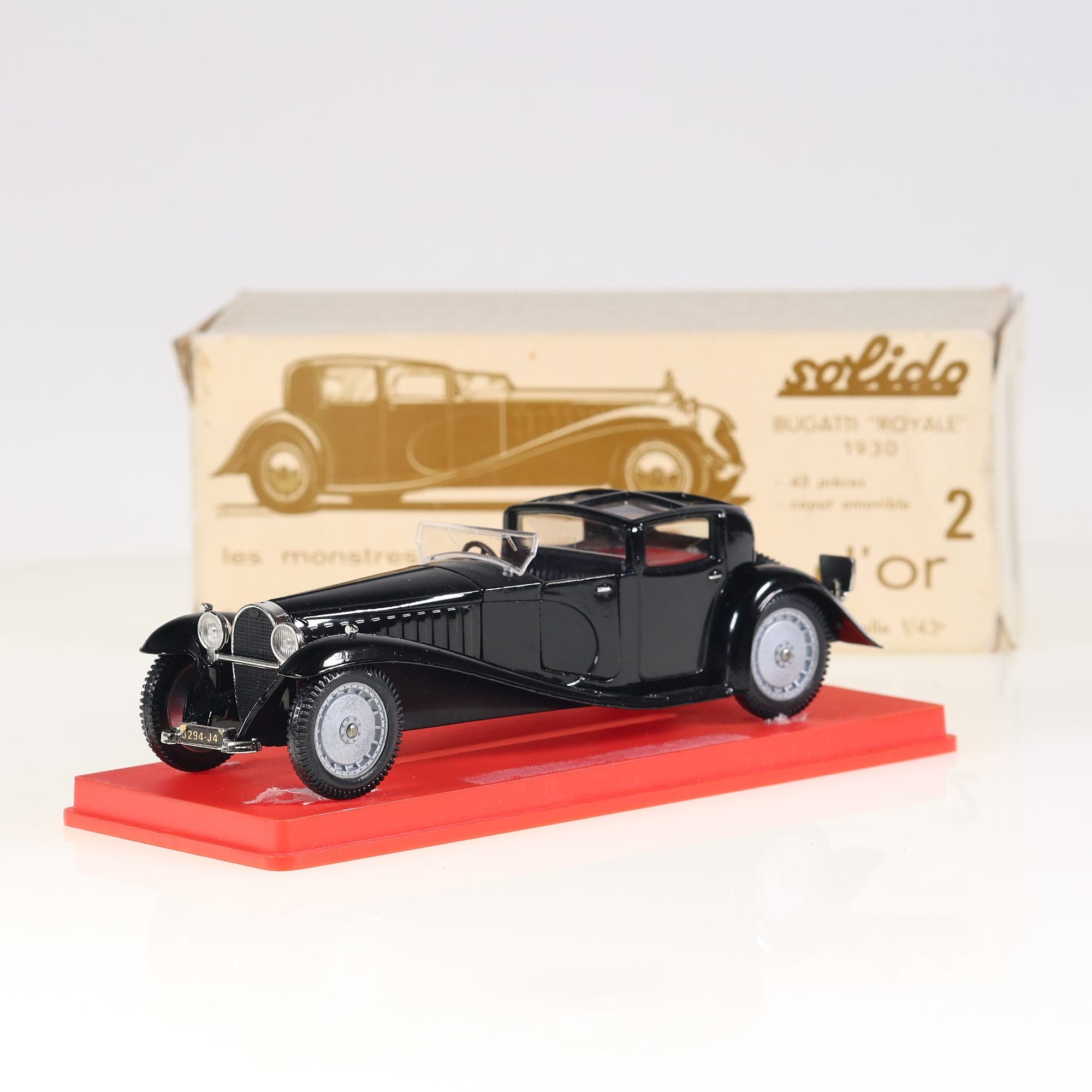 Solido 4002 Bugatti Royale 1930 1/43 noire Grade B avec boîte — photo 1