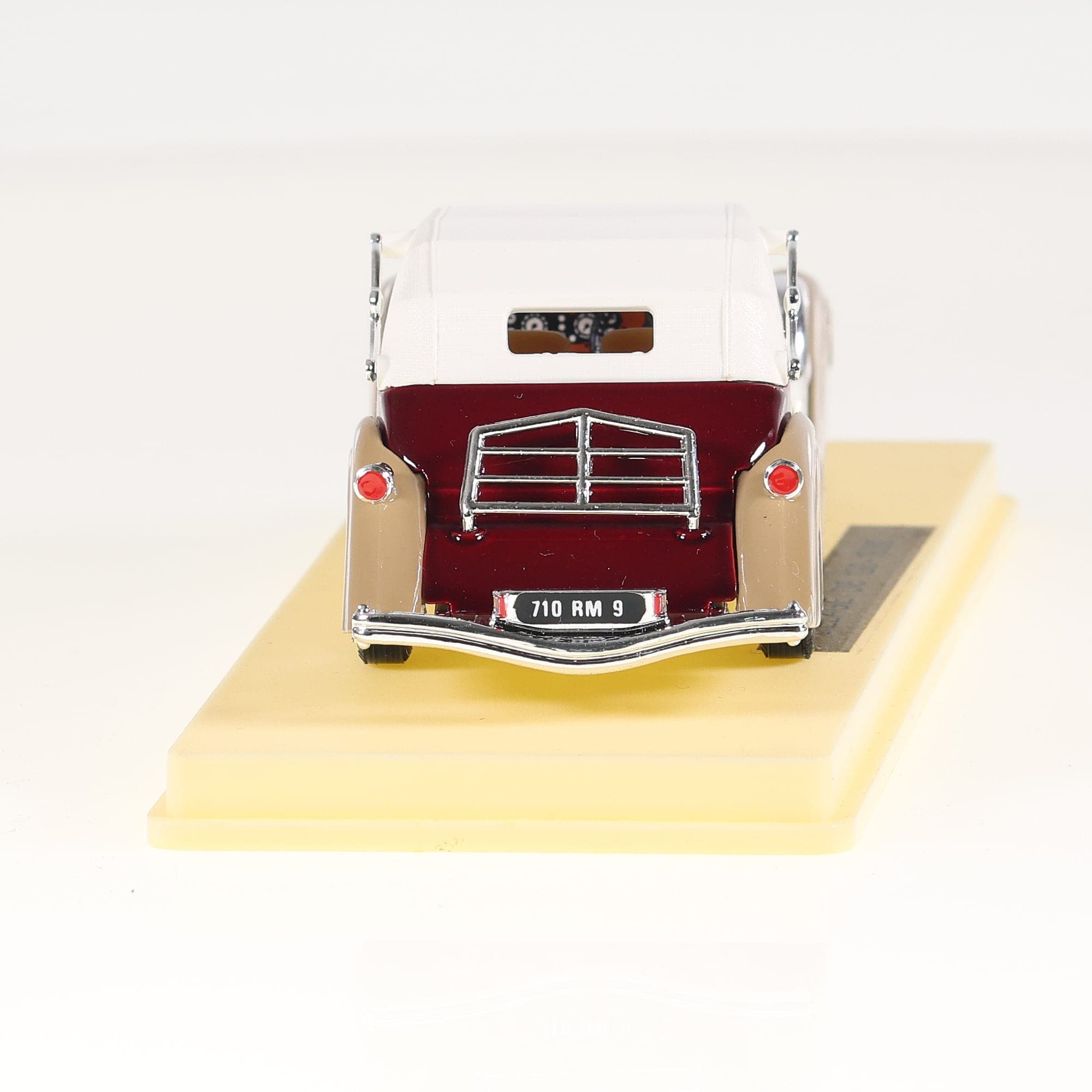 Solido D8 120 Delage D8 120 Cabriolet 1939 1/43 bordeaux et beige avec boîte — miniature 8