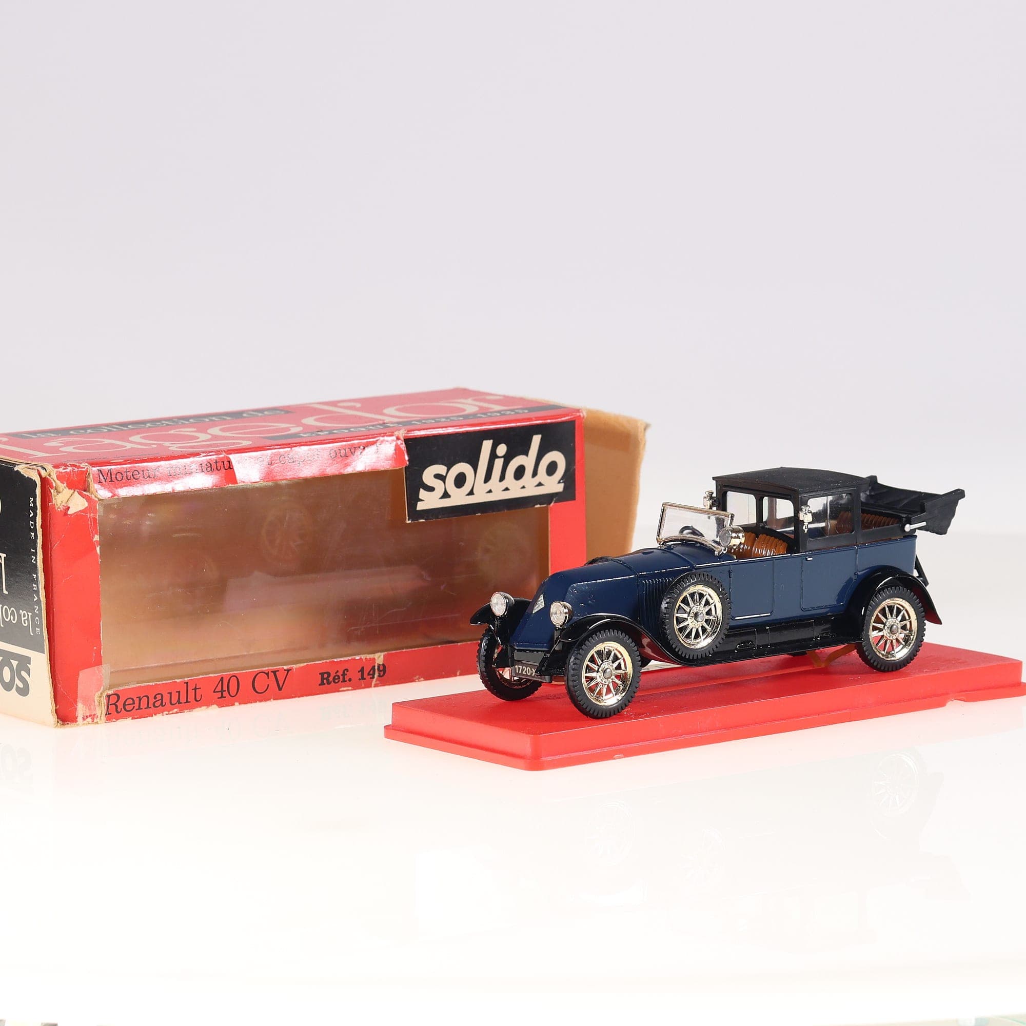 Solido 149 Renault 40 CV H6B 1923 1/43 Bleu marine Grade B avec boîte — photo 1