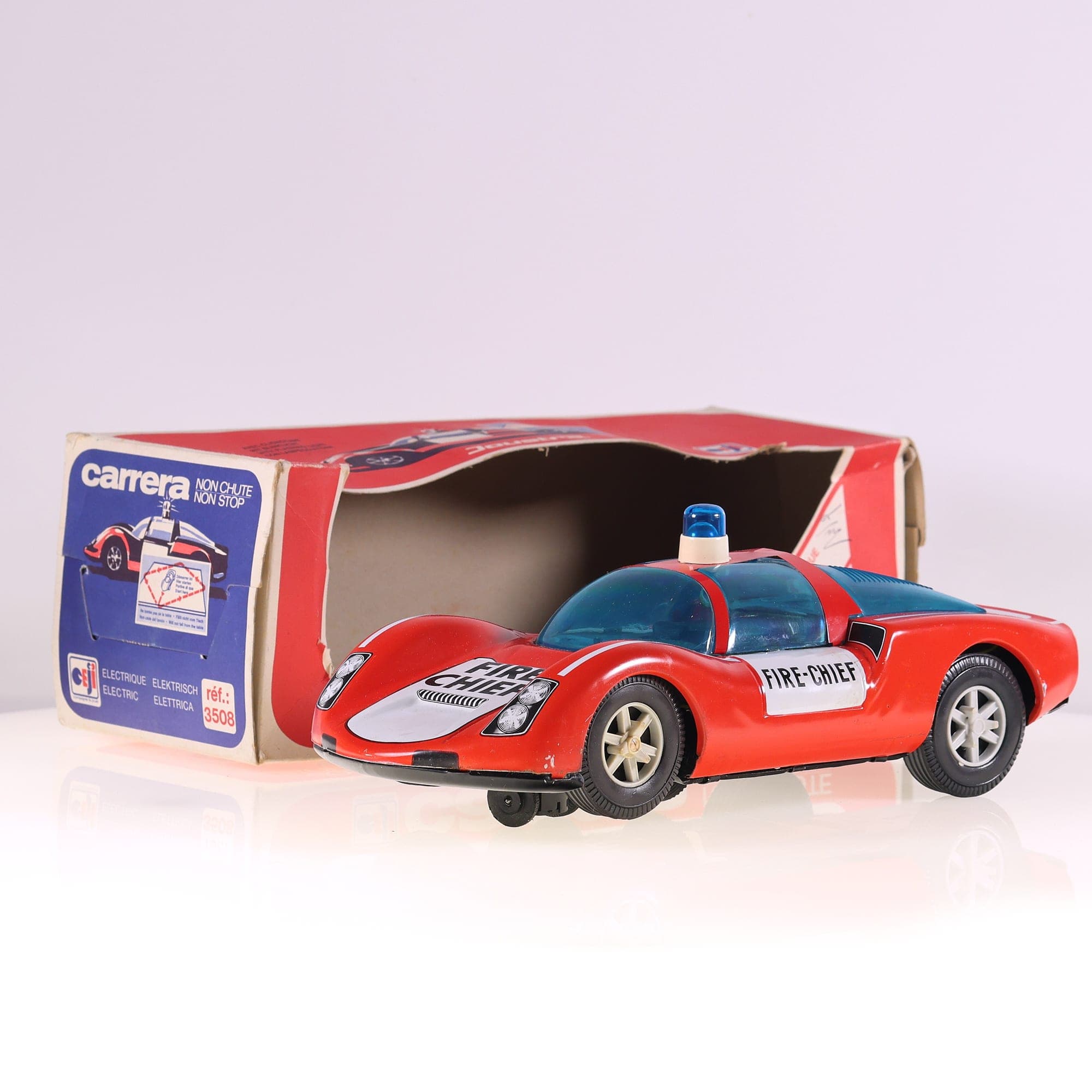 Carrera 3508 Joustra Fire Chief Carrera 27 cm Rouge avec boîte