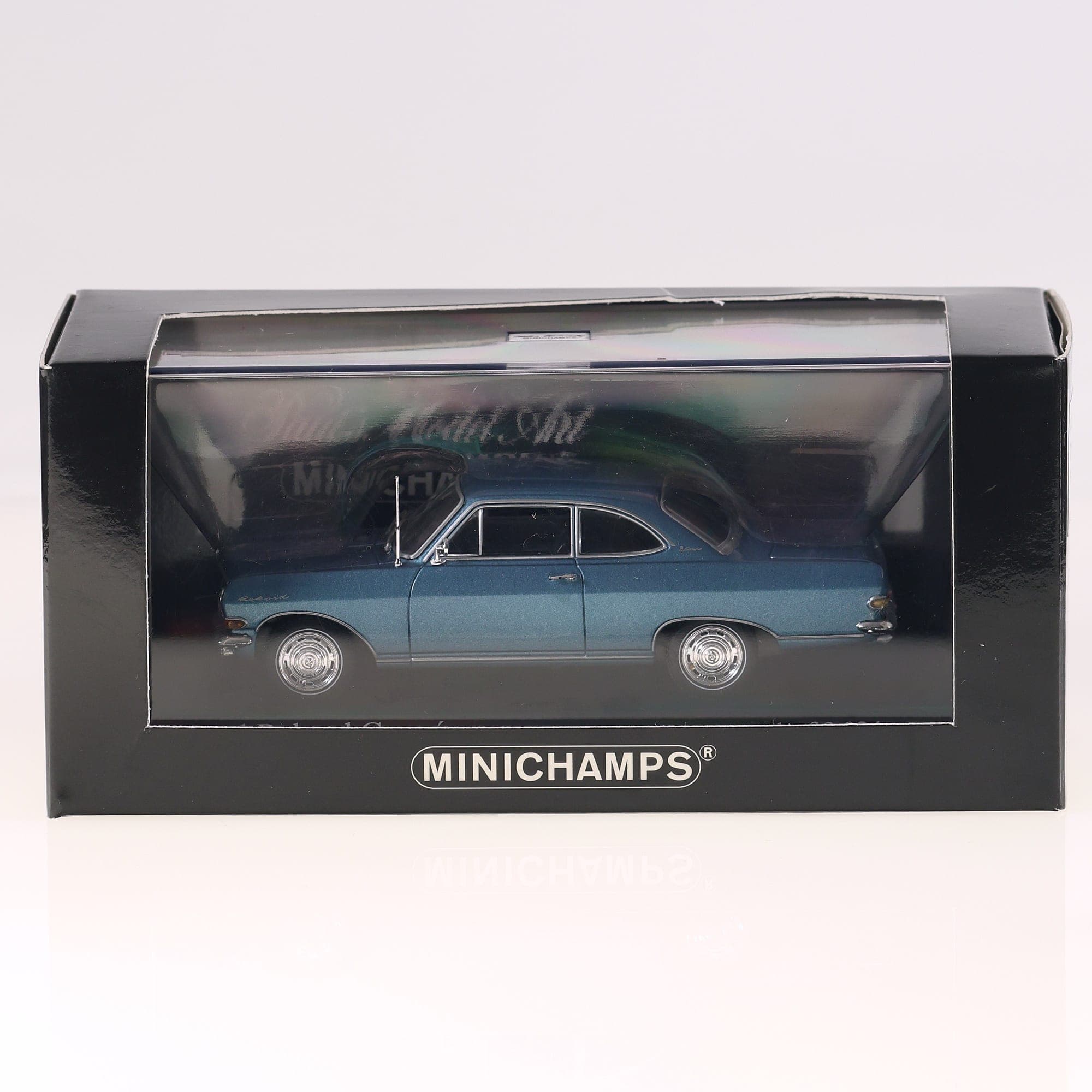 Minichamps 400 041020 Opel Rekord A Coupé 1963 1/43 Bleu avec boîte — miniature 4