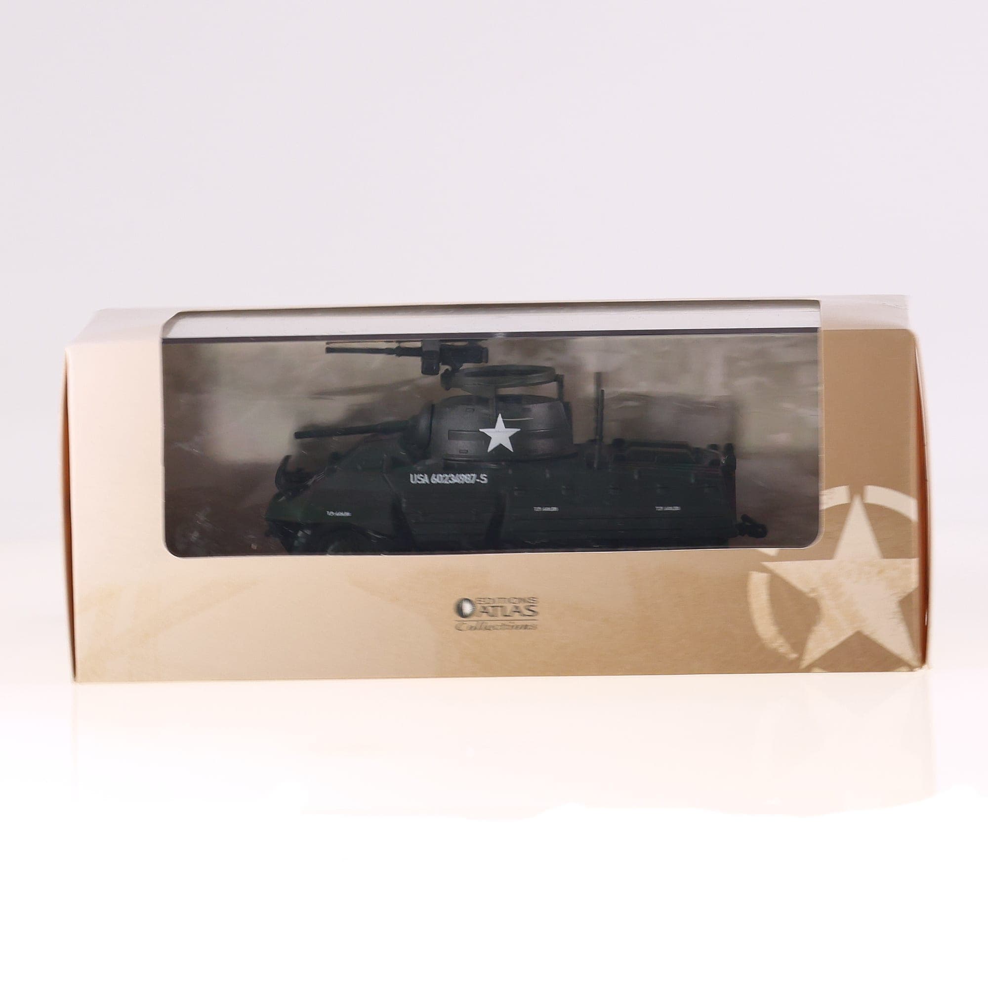 Atlas Ford Light Armored Car M8 1/43 Vert foncé neuf avec boîte