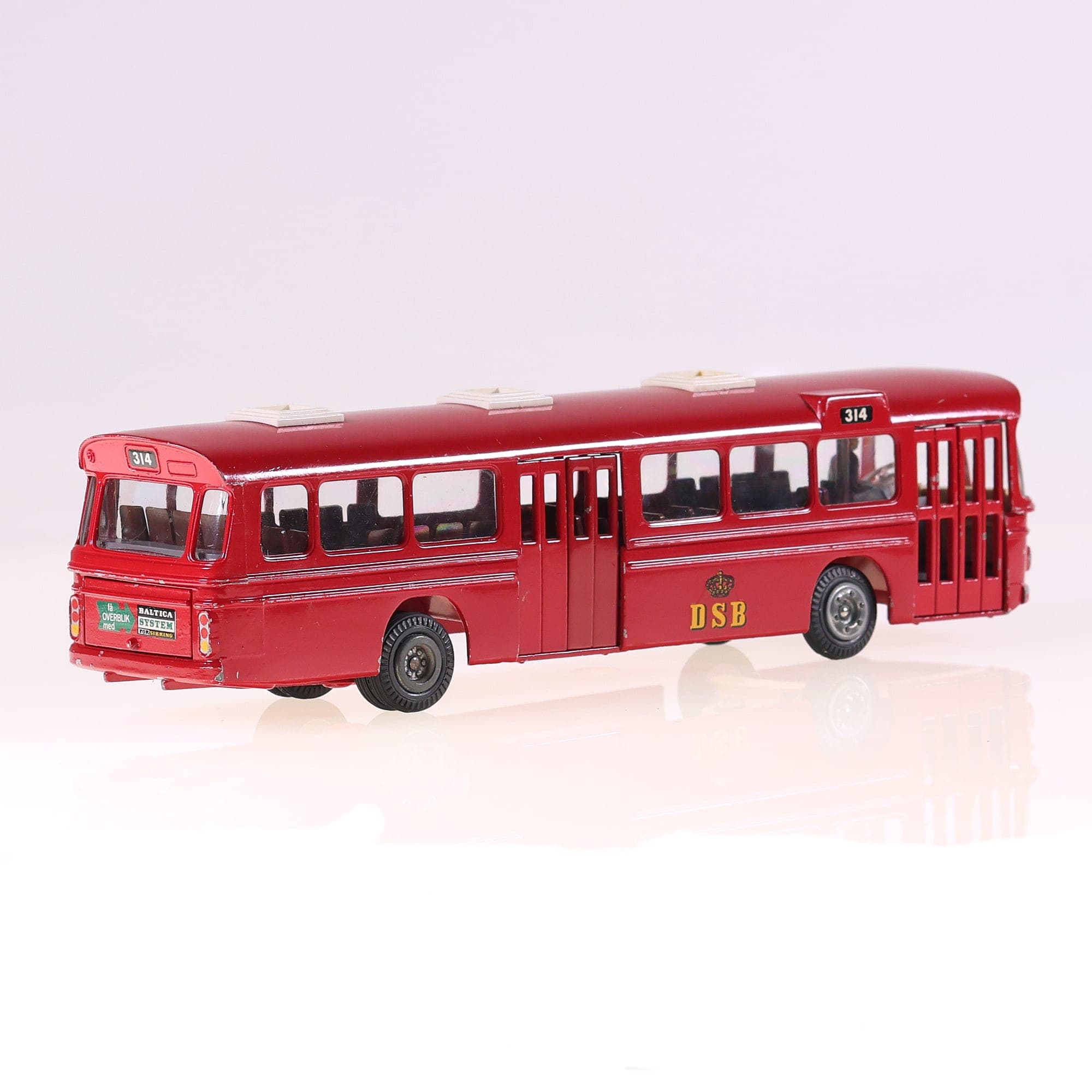 Tekno 851 Scania CR76 Autobus DSB 1/50 Rouge état B avec boîte — miniature 9