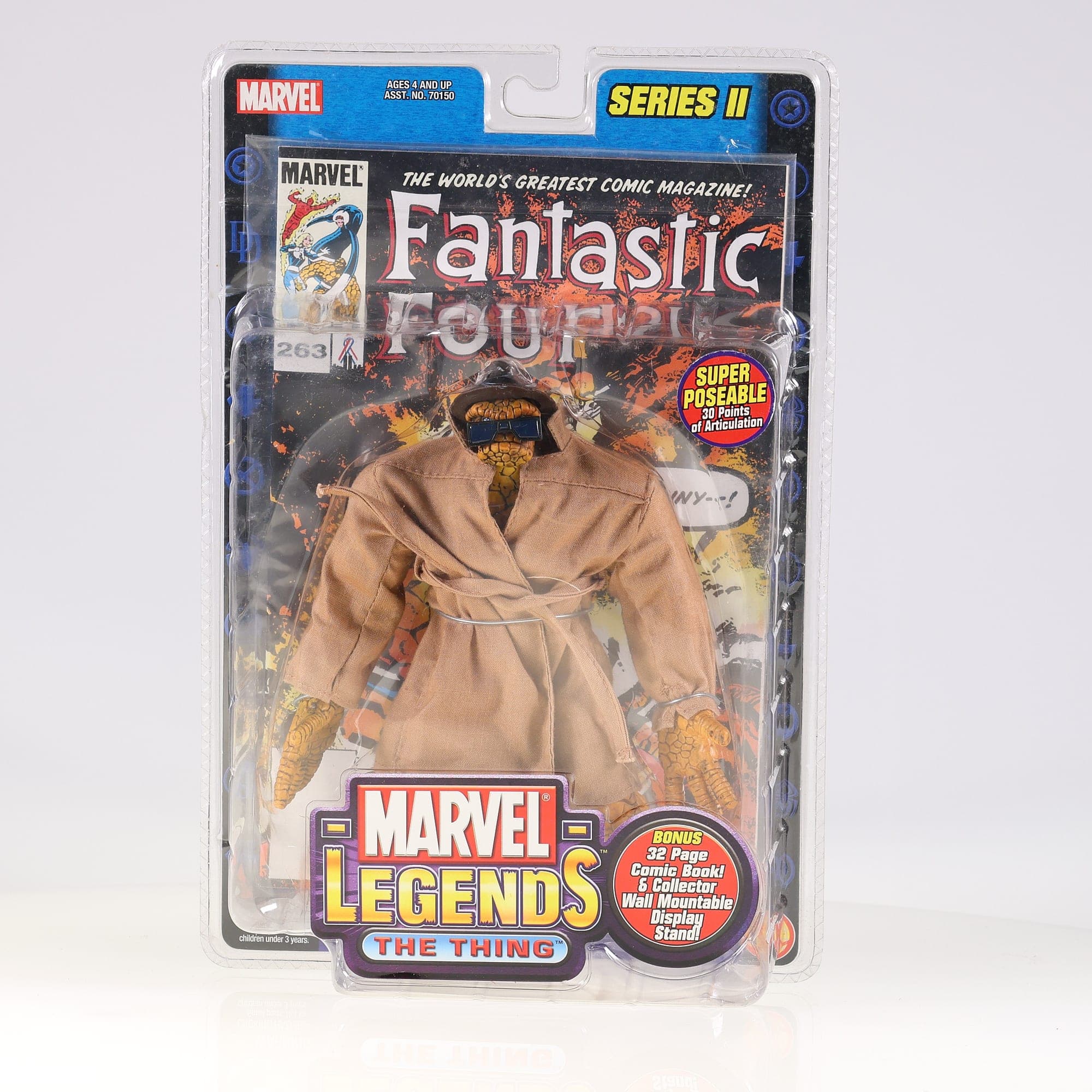 Toy Biz Marvel Legends Series 2 II The Thing Trench Coat