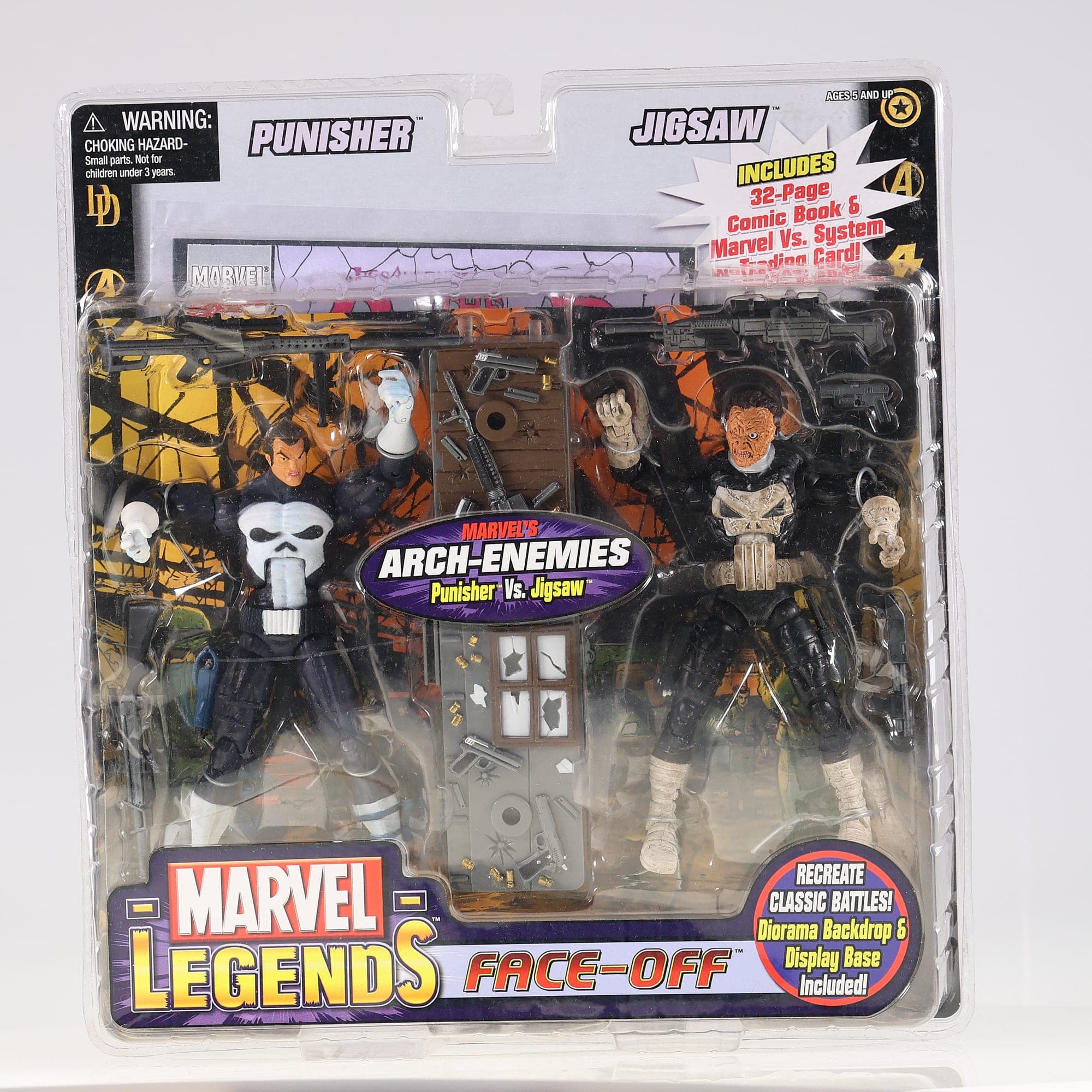 Toy Biz Punisher Vs. Jigsaw - Arch-Enemies Face-Off