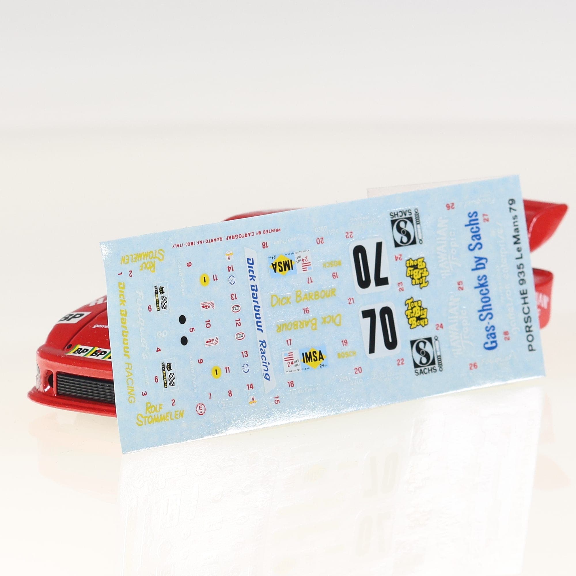 Solido 1032 Porsche 935 Turbo Hawaiian Tropic #70 1/43 Rouge avec boîte — miniature 15