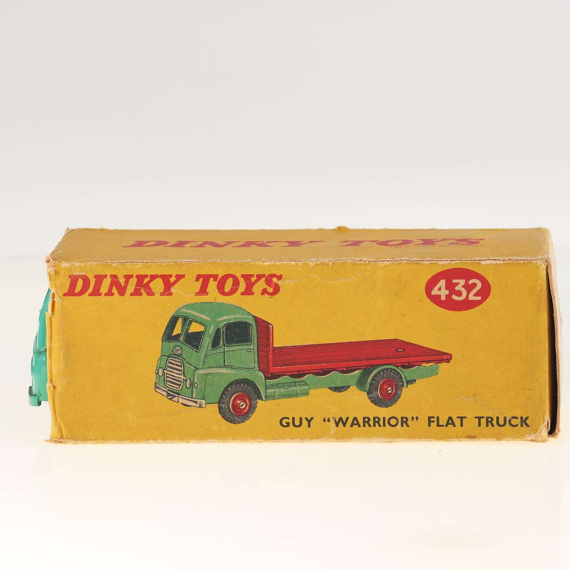 Dinky Toys GB n° 432 Guy Warrior Flat Truck 1/43 Vert / Rouge état B avec boîte — miniature 3