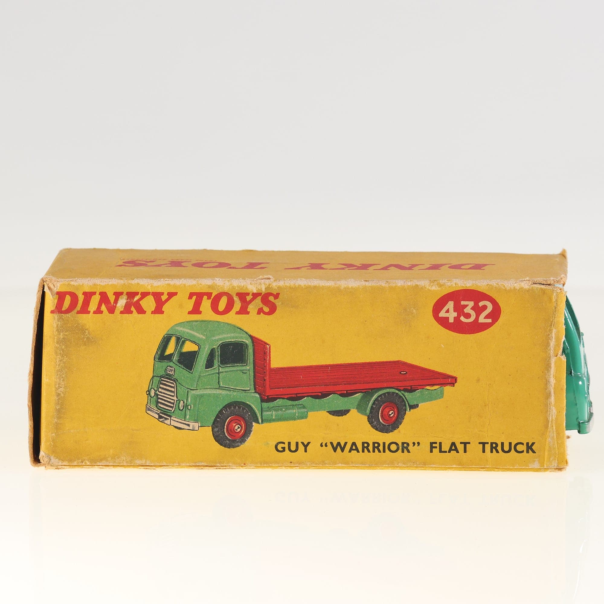 Dinky Toys GB n° 432 Guy Warrior Flat Truck 1/43 Vert / Rouge état B avec boîte — miniature 5