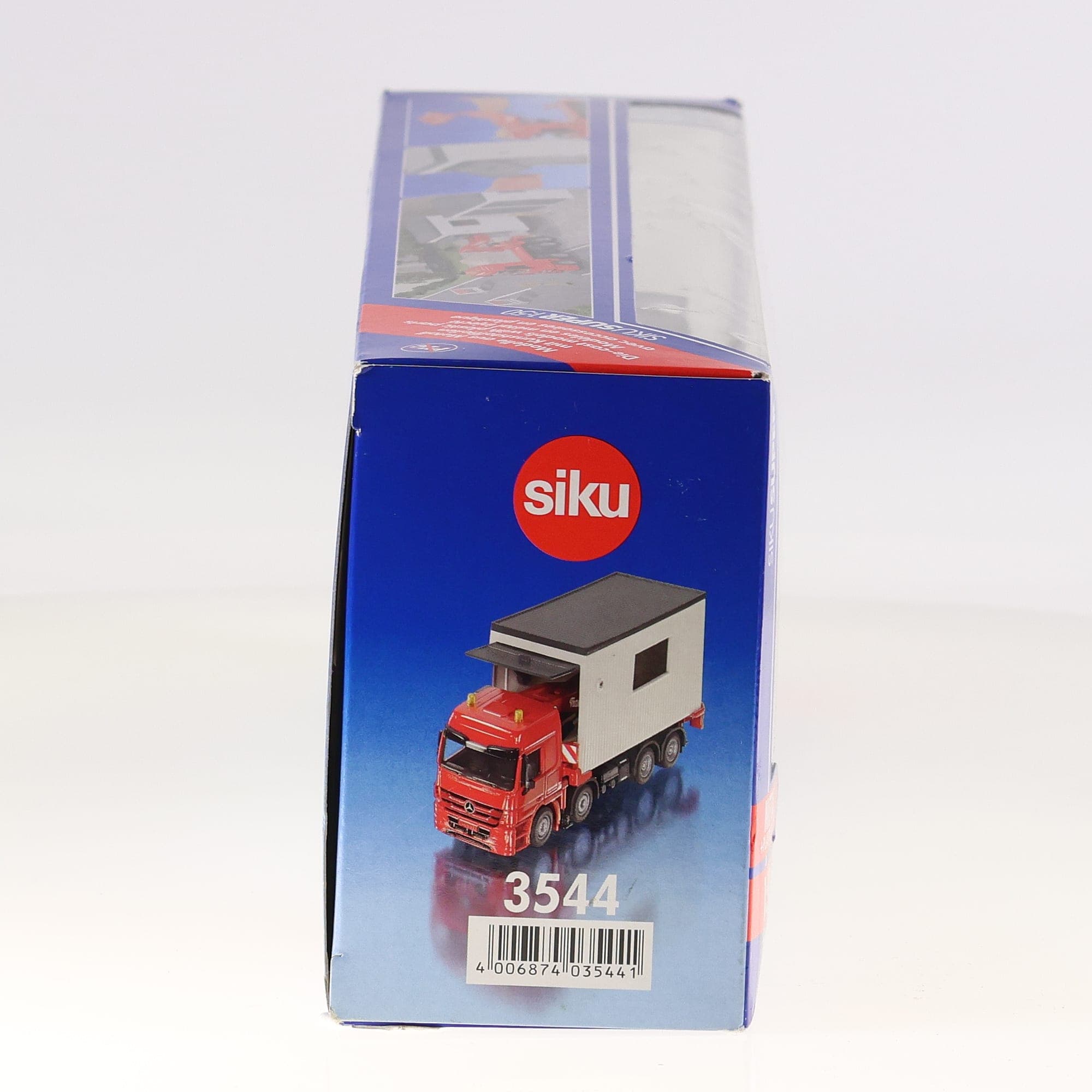 Siku 3544 Mercedes-Benz Camion transport garages  1/50 Rouge avec boîte — miniature 4
