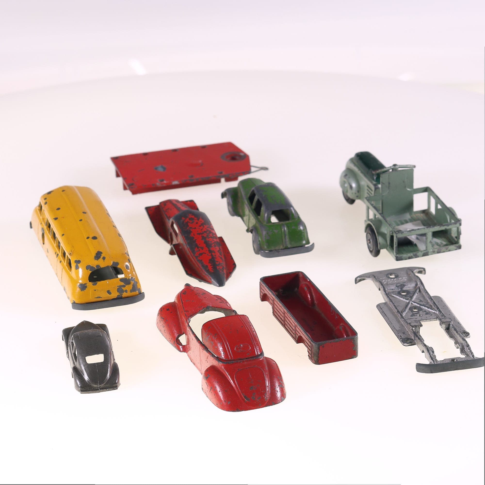 Solido transformable Peugeot autocar coupé scooter triporteur 203 6 à 12 cm  — miniature 4