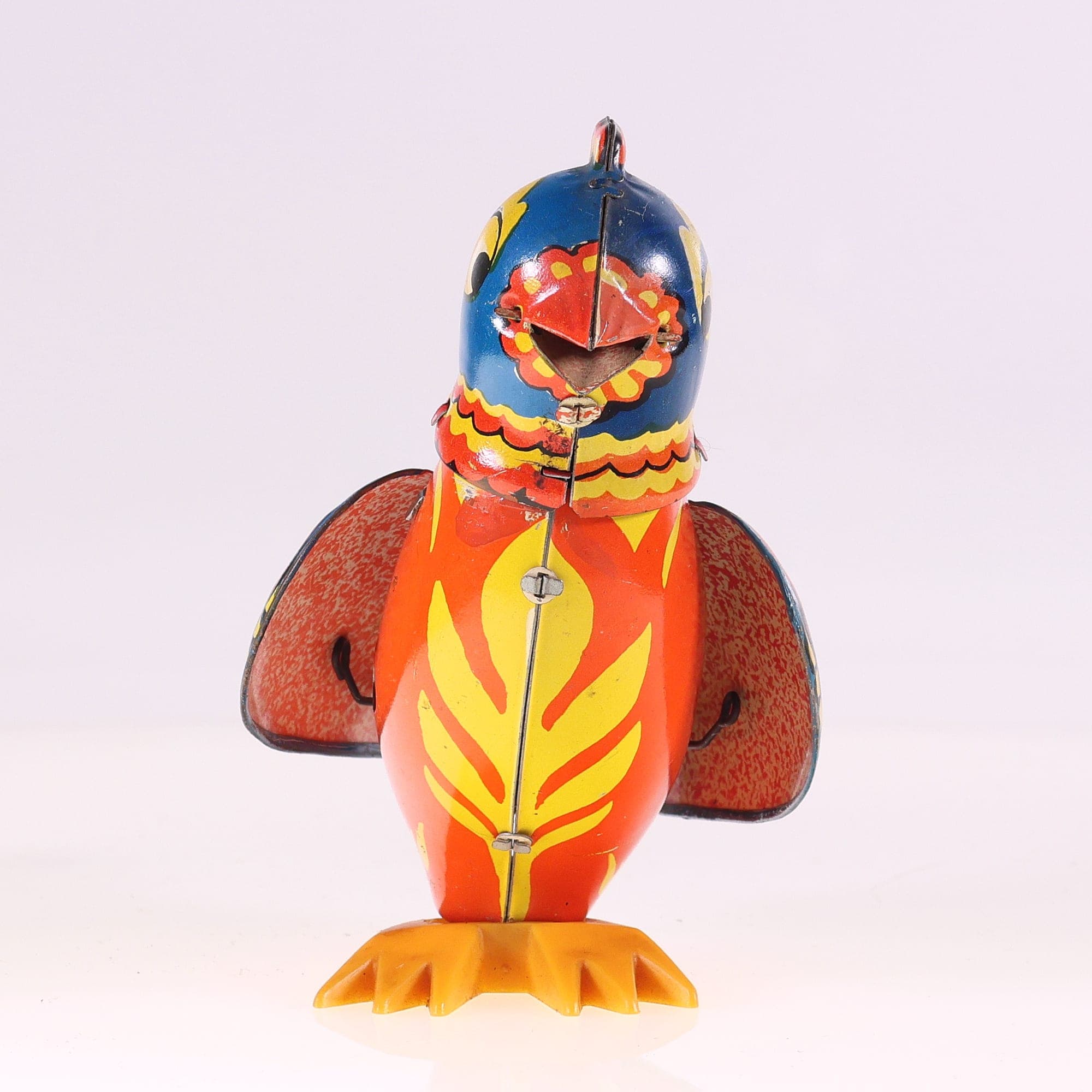 Oiseau mécanique à remontoir marque non déterminée pour restauration haut 13 cm