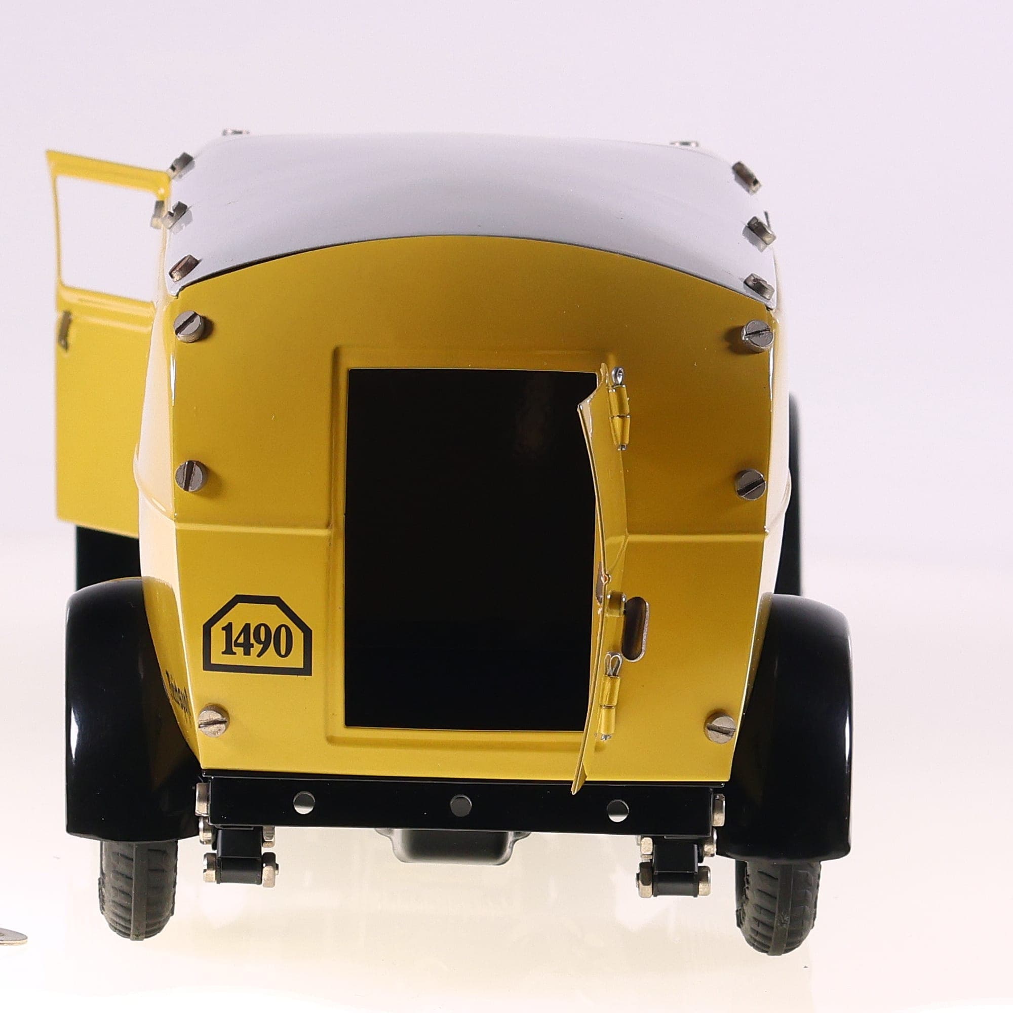 Marklin 70-01 Mercedes-Benz L 1990 Reichspost 1930 jaune et gris avec boîte — miniature 8