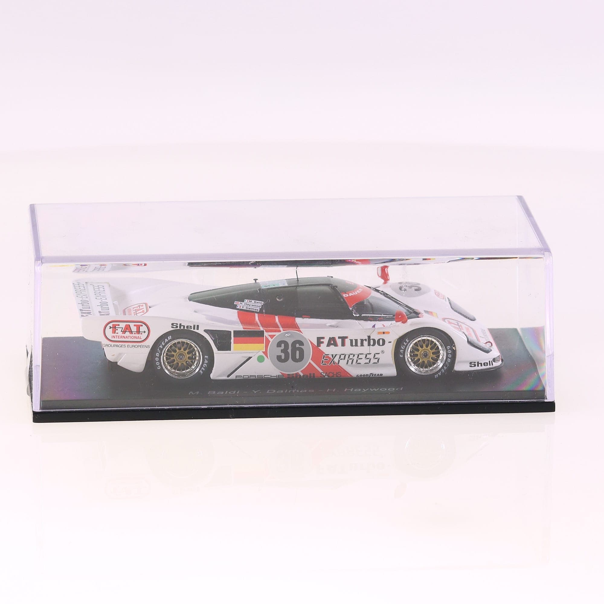 Spark Porsche Spark Dauer 962 LM n°36 Winner Le Mans 1994 #36 1994 1/43 Blanc av — miniature 6