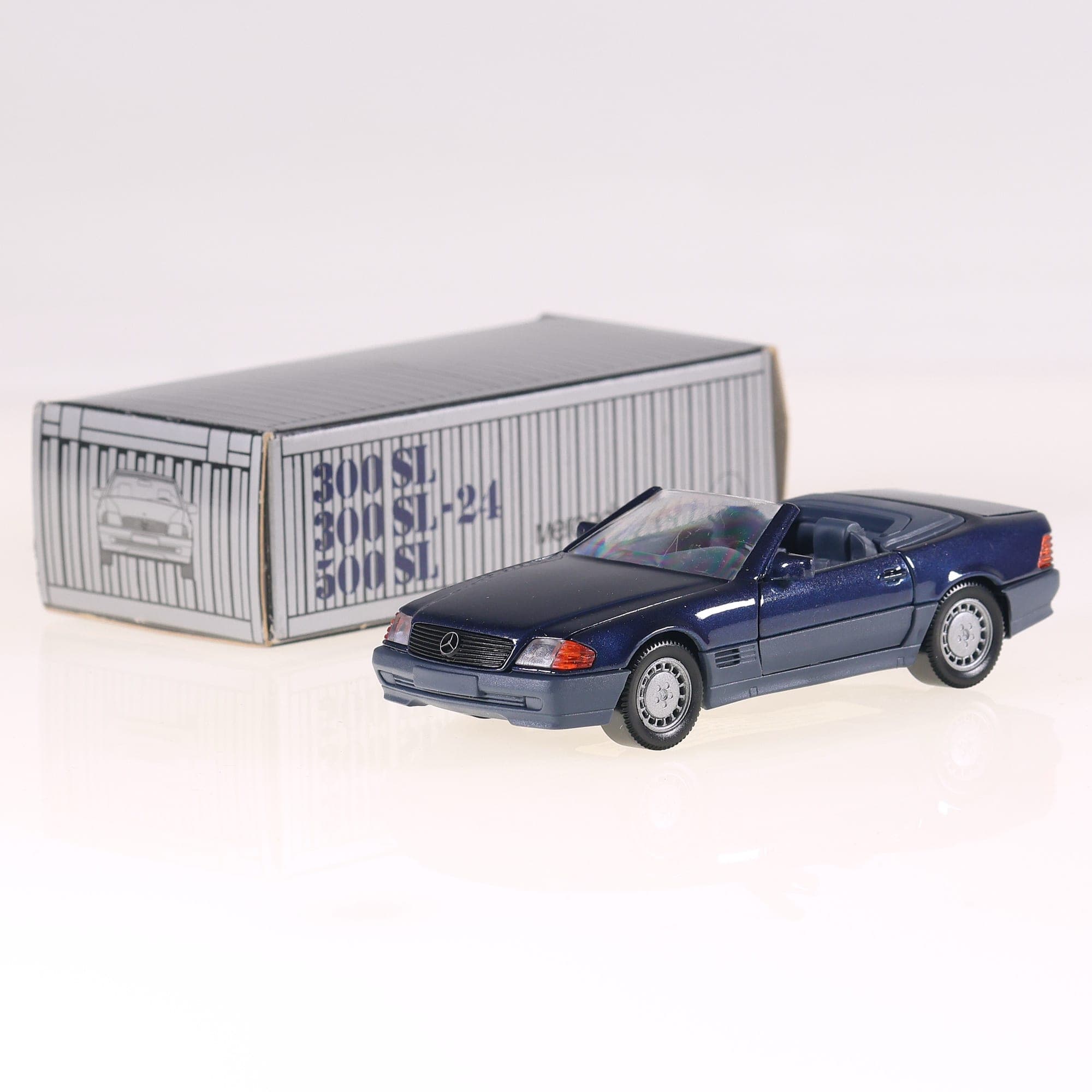 Schabak 1250 Mercedes-Benz 300 SL/24 Cabriolet 1/43 Bleu neuf avec boîte — photo 1