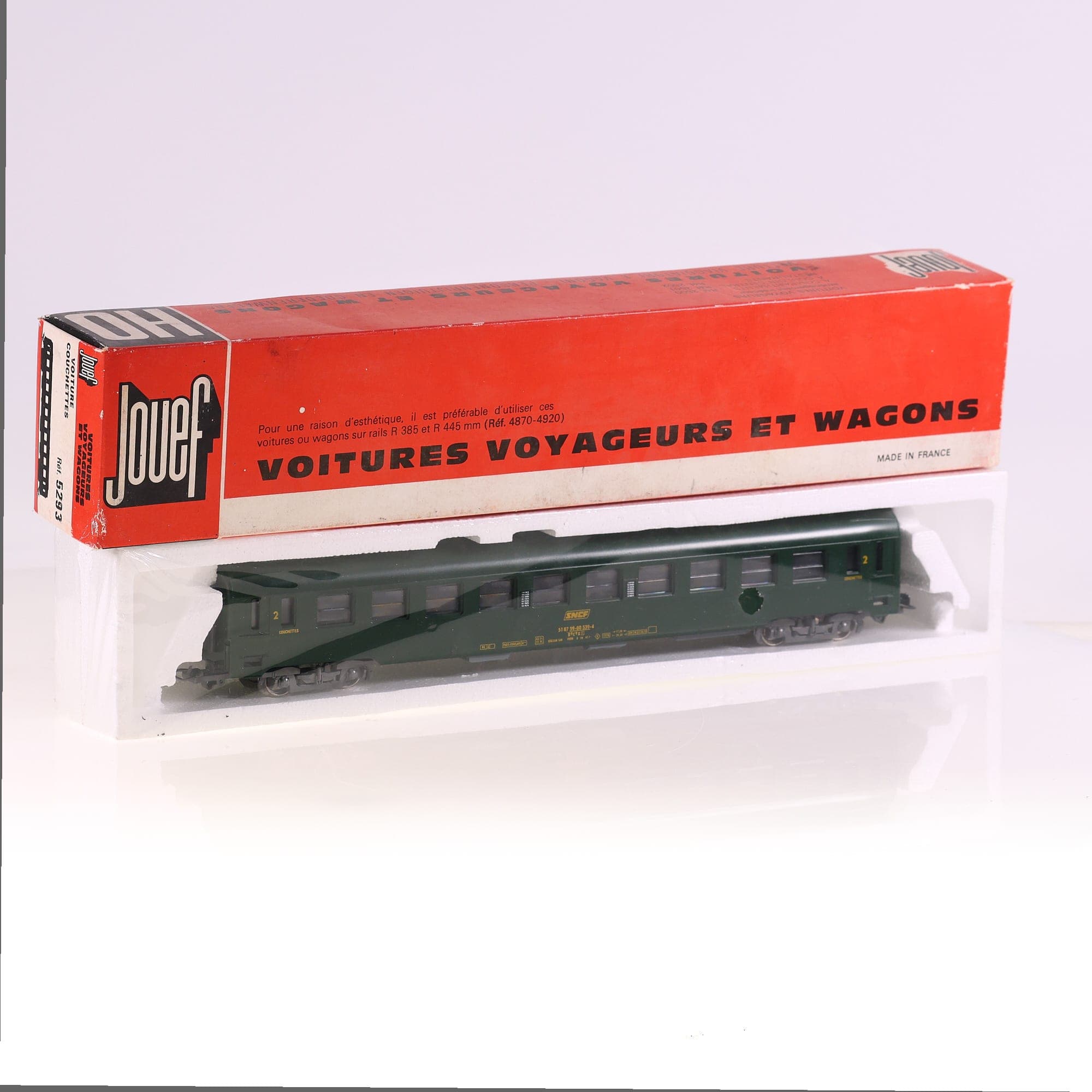 Jouef 5293 SNCF 5293 Voiture Couchettes HO avec boîte