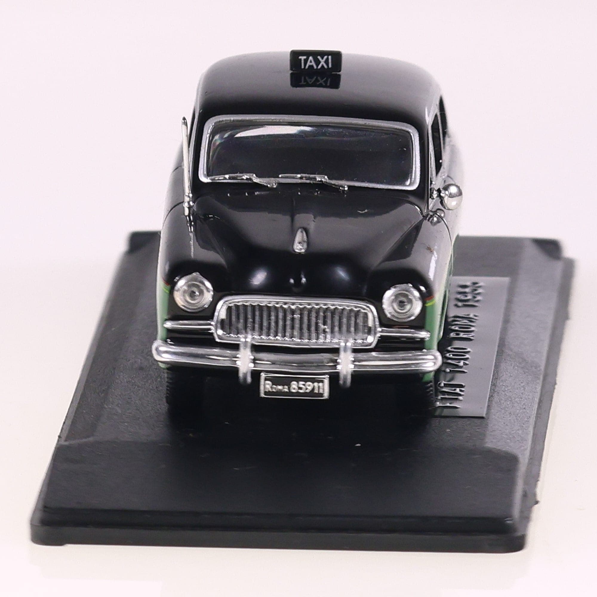 Altaya Fiat 1400 Taxi Roma  1955 1/43 Bicolore avec boîte — miniature 8